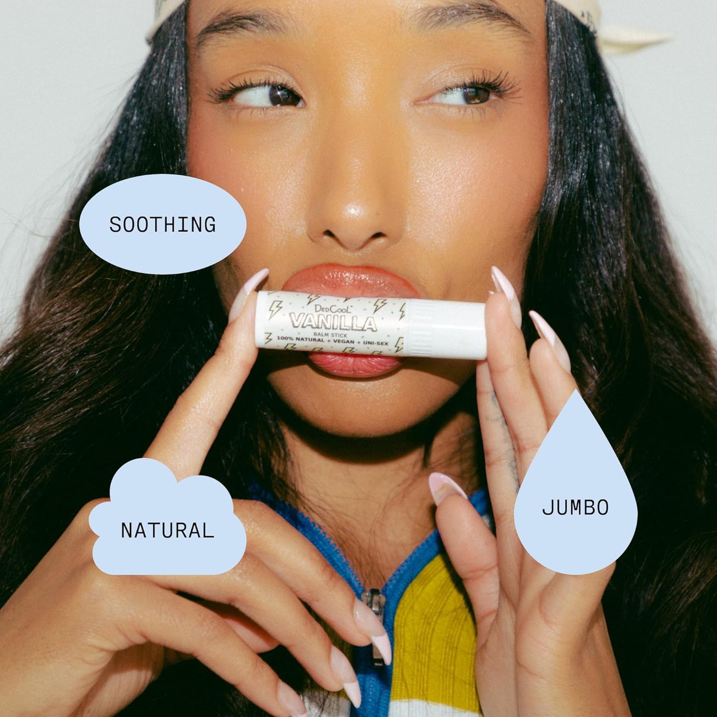 DedCool Lip Balm Stick (Mint) Jumbo, Vegan, Flavored, Coconut Oil Lip Balm, Long Lasting, Moisturization, Hydrates Dry & Chapped Lips, Vegan, Natural, Clean, Non-Toxic, Fragrance For All