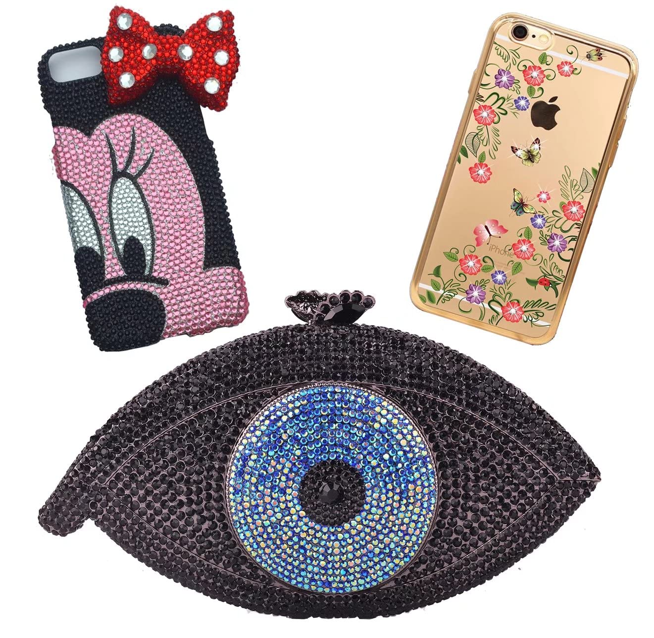 1500 Pieces SS16 4mm Flatback Rhinestones AB Clear Round Gems Crystals for Nail Art DIY Crafts Clothes Shoes Bags （Transparent Light Rose Red AB）