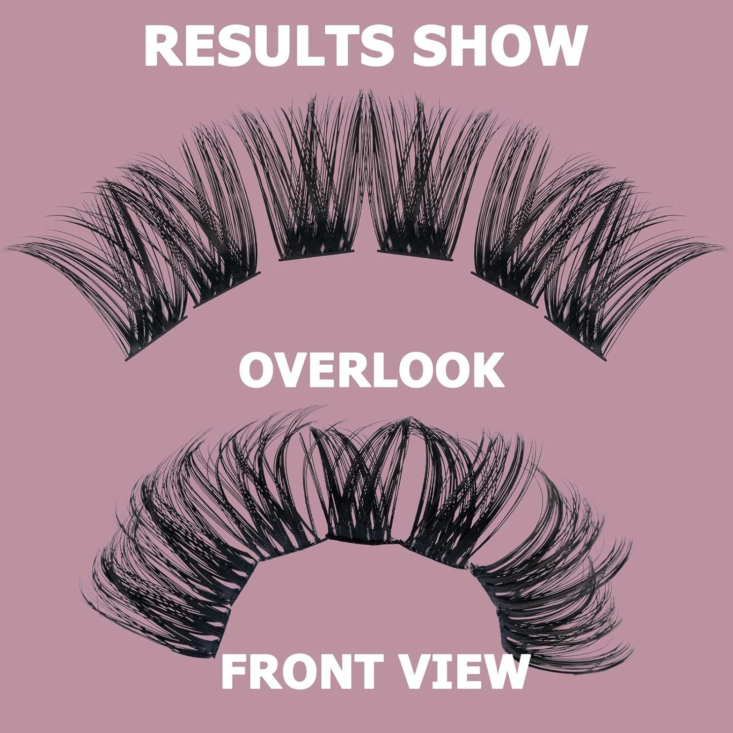 QUEWEL Cluster Lashes 72 Pcs Wide Stem Individual Lashes C/D Curl 8-16mm Length DIY Eyelash Extension False Eyelashes Soft for Personal Makeup Use at Home (honey01-D-16)