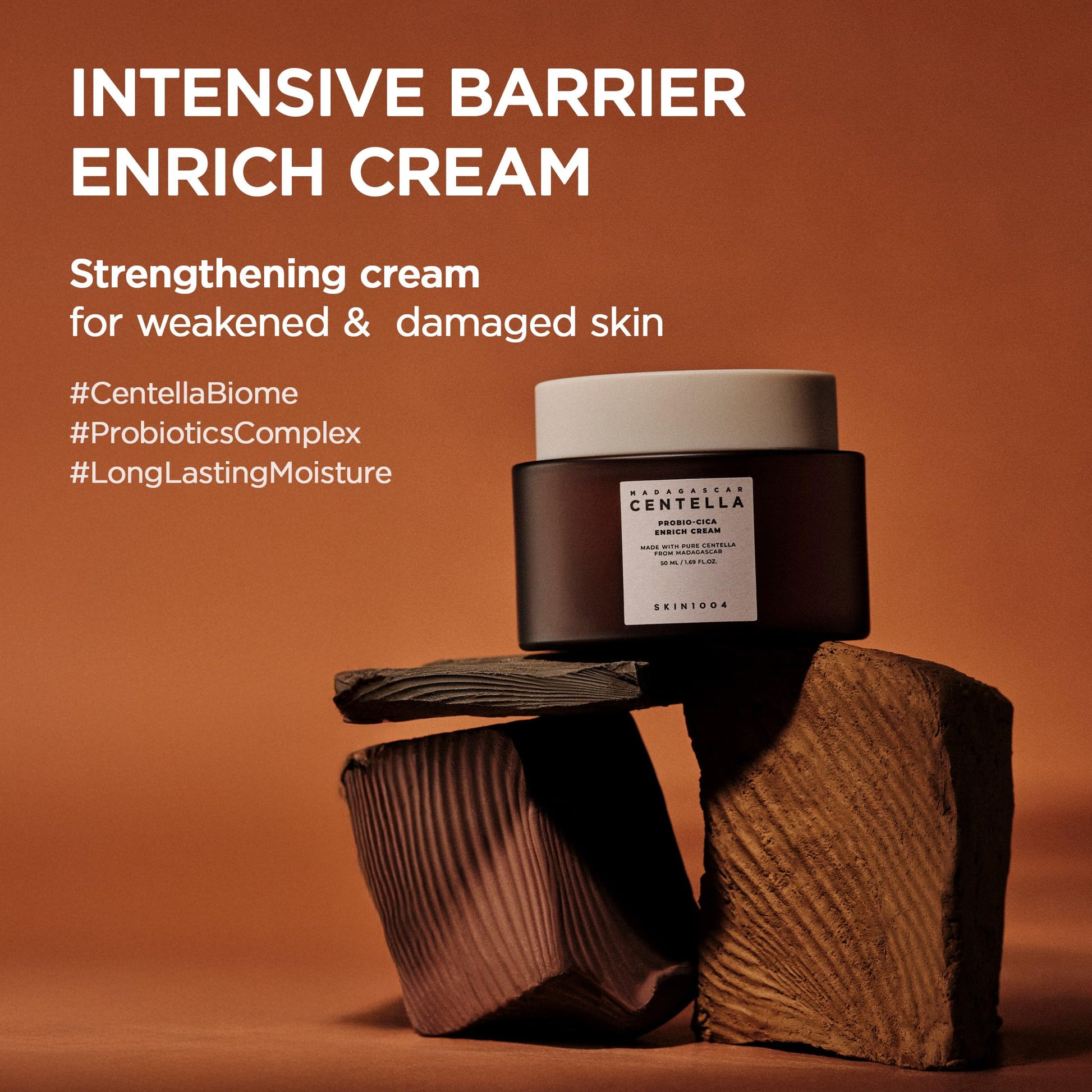 SKIN1004 Probio Cica Enrich Cream 1.69 fl.oz, 50ml, Korean Face Moisturiser, Night Face Cream with