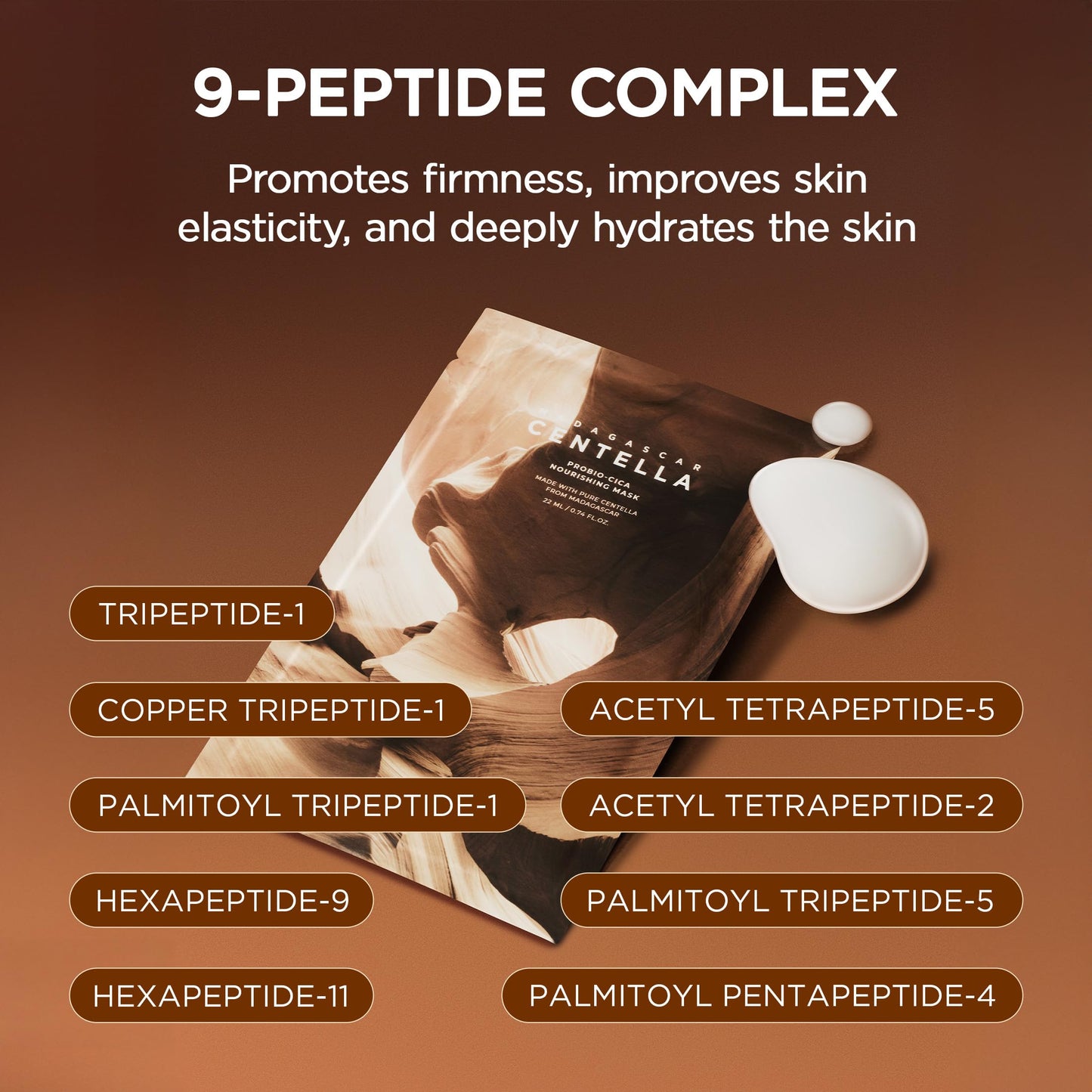 SKIN1004 Madagascar Centella Probio-Cica Nourishing Mask, Face Masks Skincare for Skin Barrier