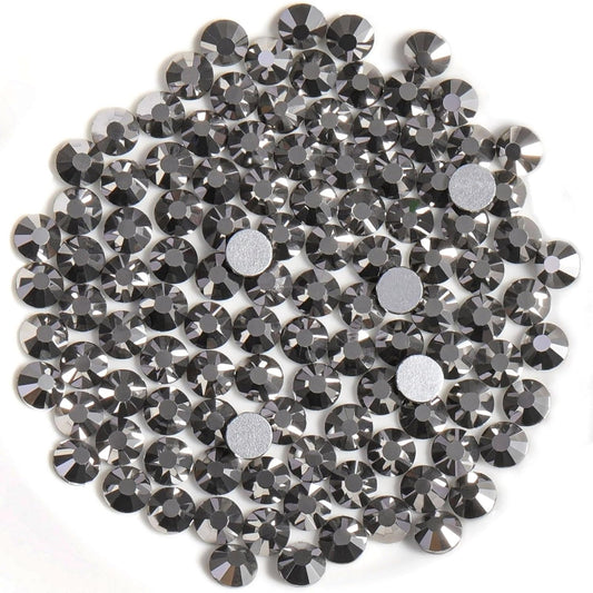 Beadsland 288pcs Flat Back Crystal Rhinestones Round Gems for Nail Art and Craft Glue Fix