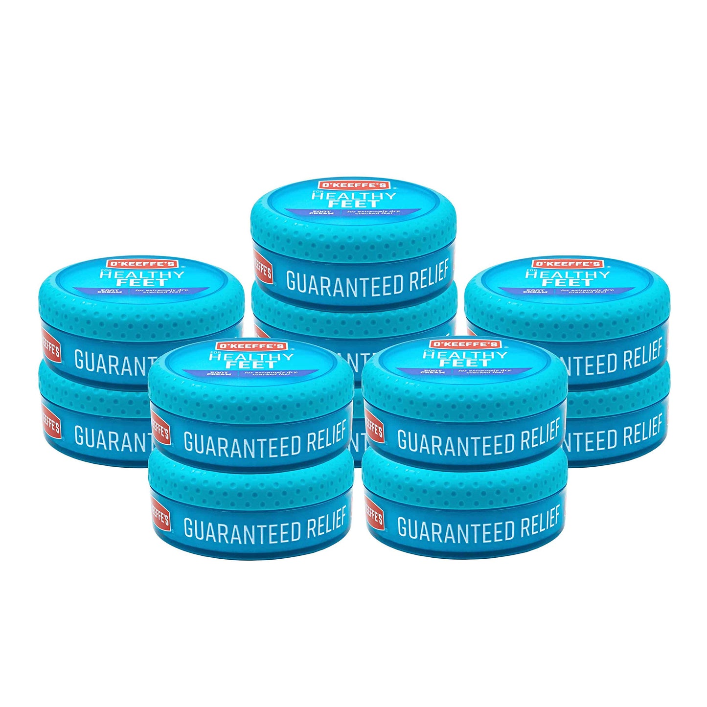 O'Keeffe's K0320001-11 Healthy Feet Foot Cream in Jar (11 Pack), 3.2 oz