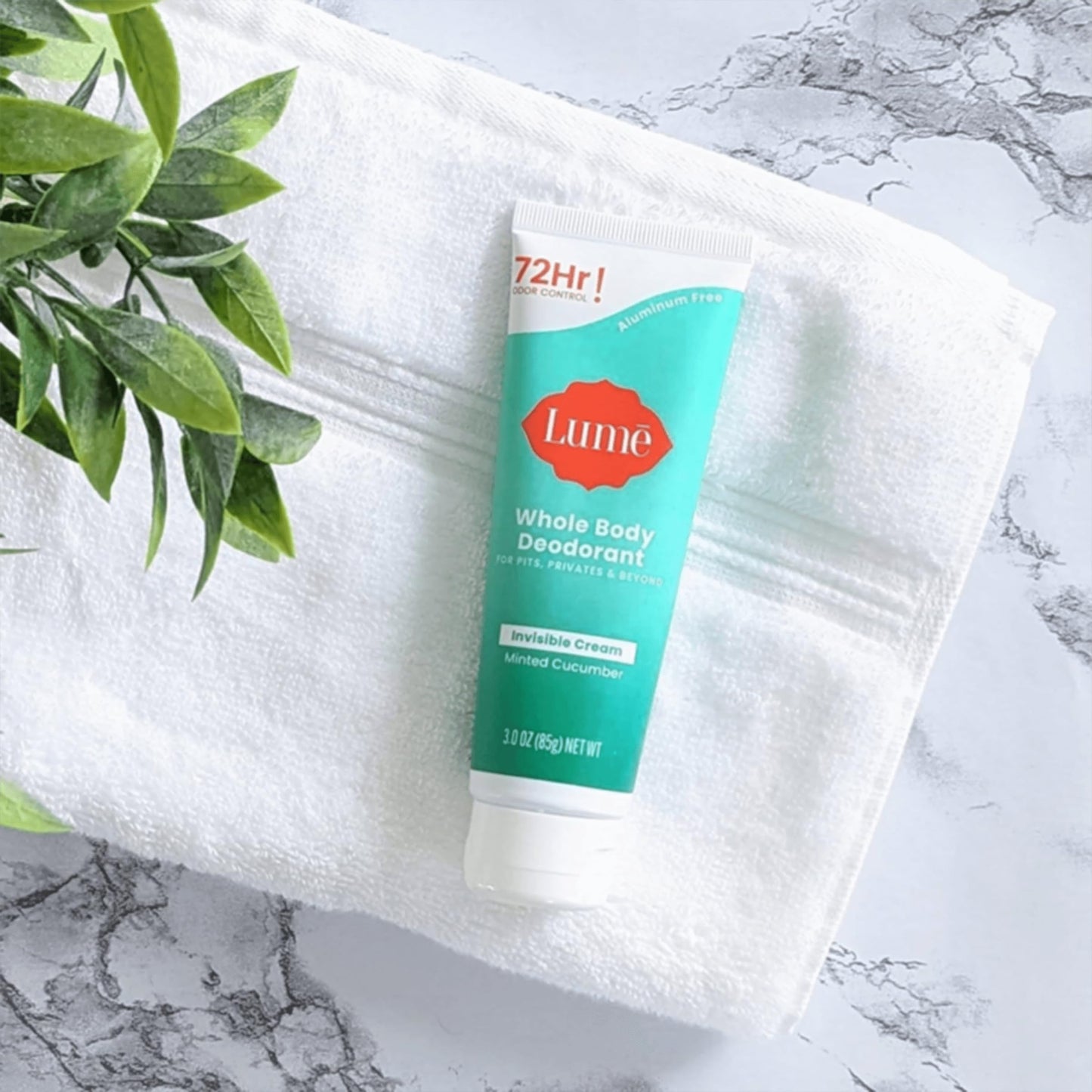 Lume Whole Body Deodorant - Cream Tube - 3 oz (Minted Cucumber)