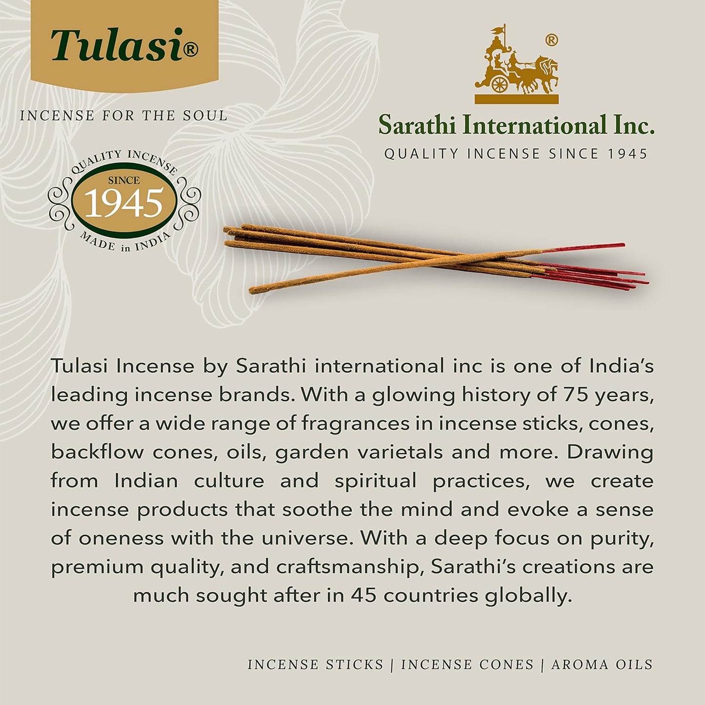 Tulasi Backflow Incense Cones with Natural Oils, Scents Set of 12 Fragrances (120 Cones) Calming Home Aromatherapy, Yoga, Meditation, Relaxing, Mixed Scents with Natural Oils