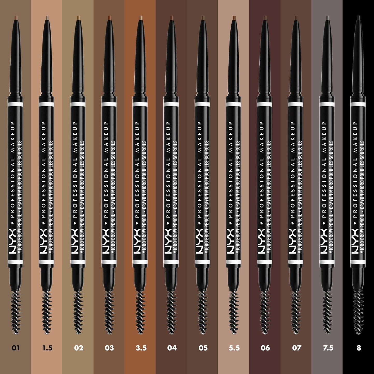 NYX PROFESSIONAL MAKEUP Micro Brow Pencil, Precise Eyebrow Pencil - Cool Ash Brown
