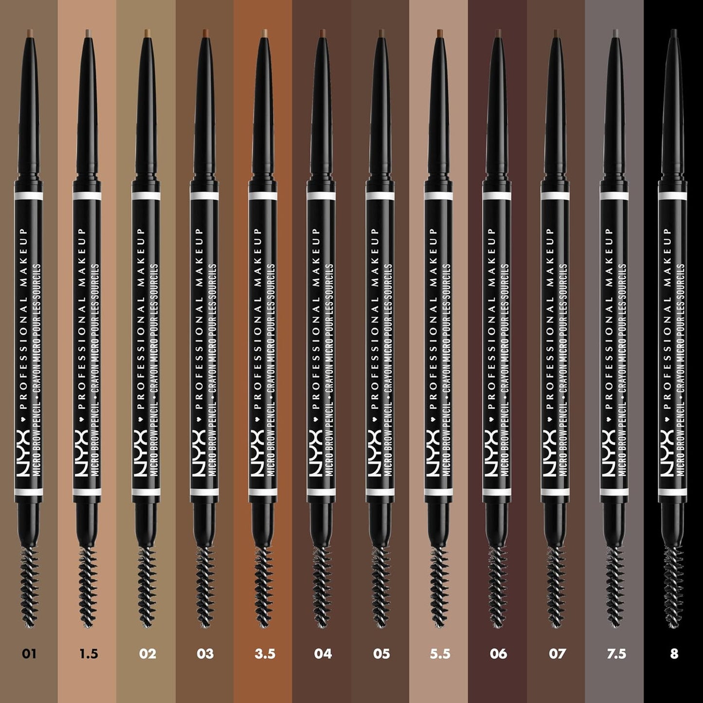 NYX PROFESSIONAL MAKEUP Micro Brow Pencil, Precise Eyebrow Pencil - Auburn