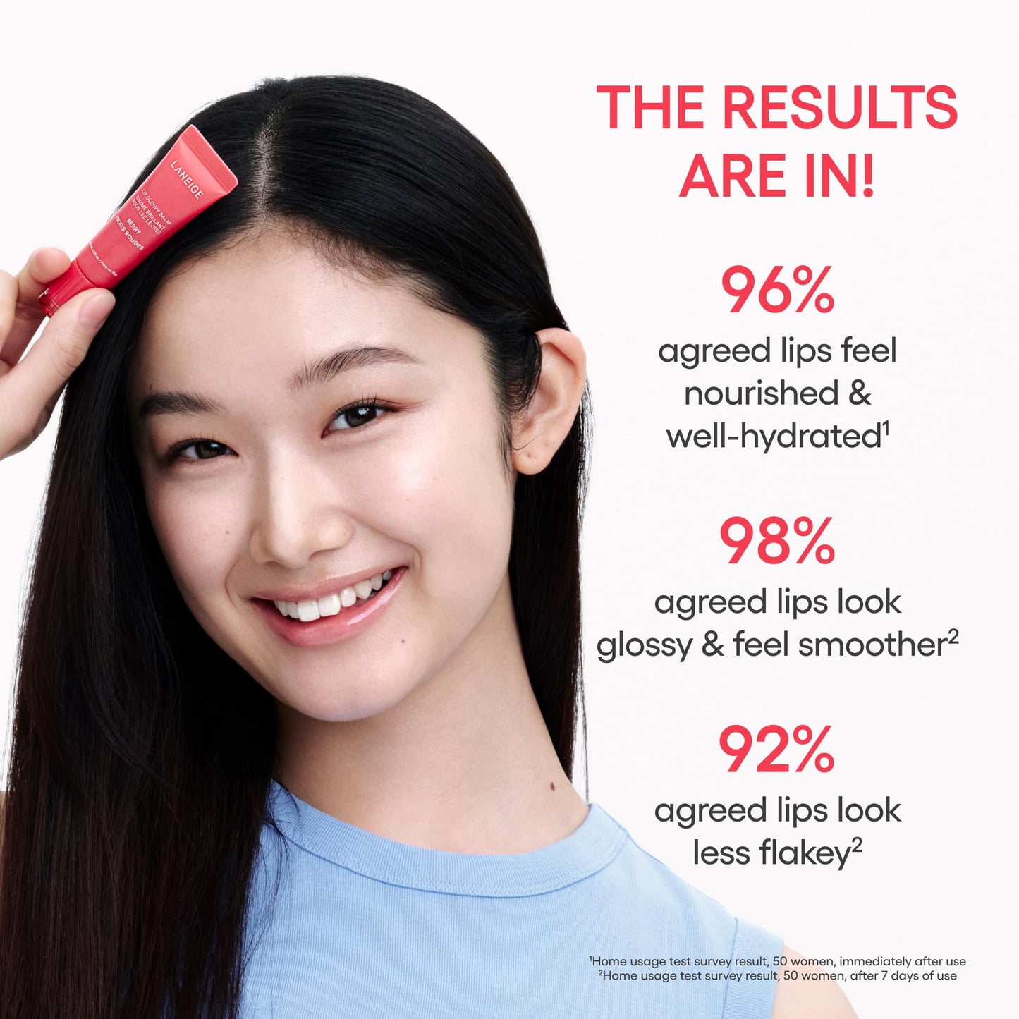 LANEIGE Lip Glowy Balm: Sheer Tinted Lip Treatment Balm Tube with Shea & Murumuru Butters for