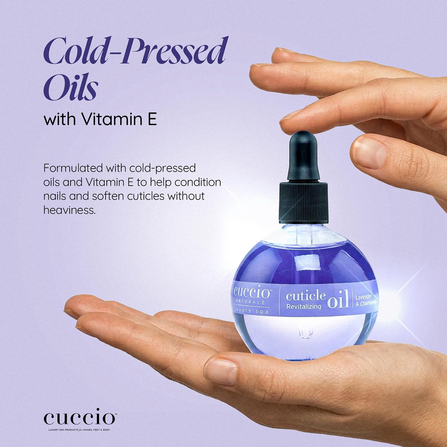 Cuccio Naturale Lavender & Chamomile Revitalizing Cuticle Oil, Lightweight Fast-Absorbing Hydrating