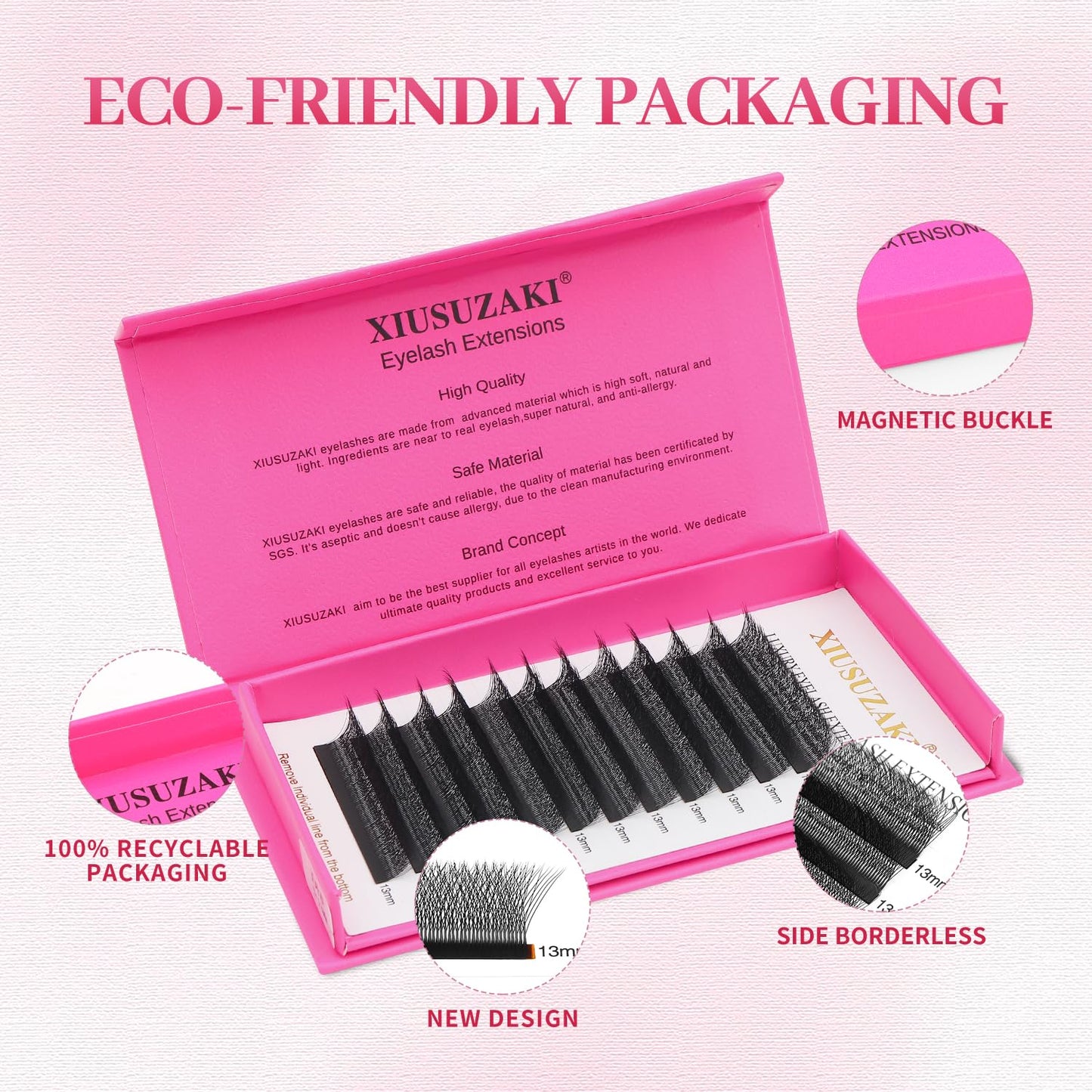 W Lash Extensions Supplies 5D Eyelash Extensions W Shape 0.07mm Thickness D Curl 15mm Premade Fans Easy Fan Lashes Volume Matte Black 12 Rows Crisscross Eye Lashes(W-5D-0.07-D,15mm)