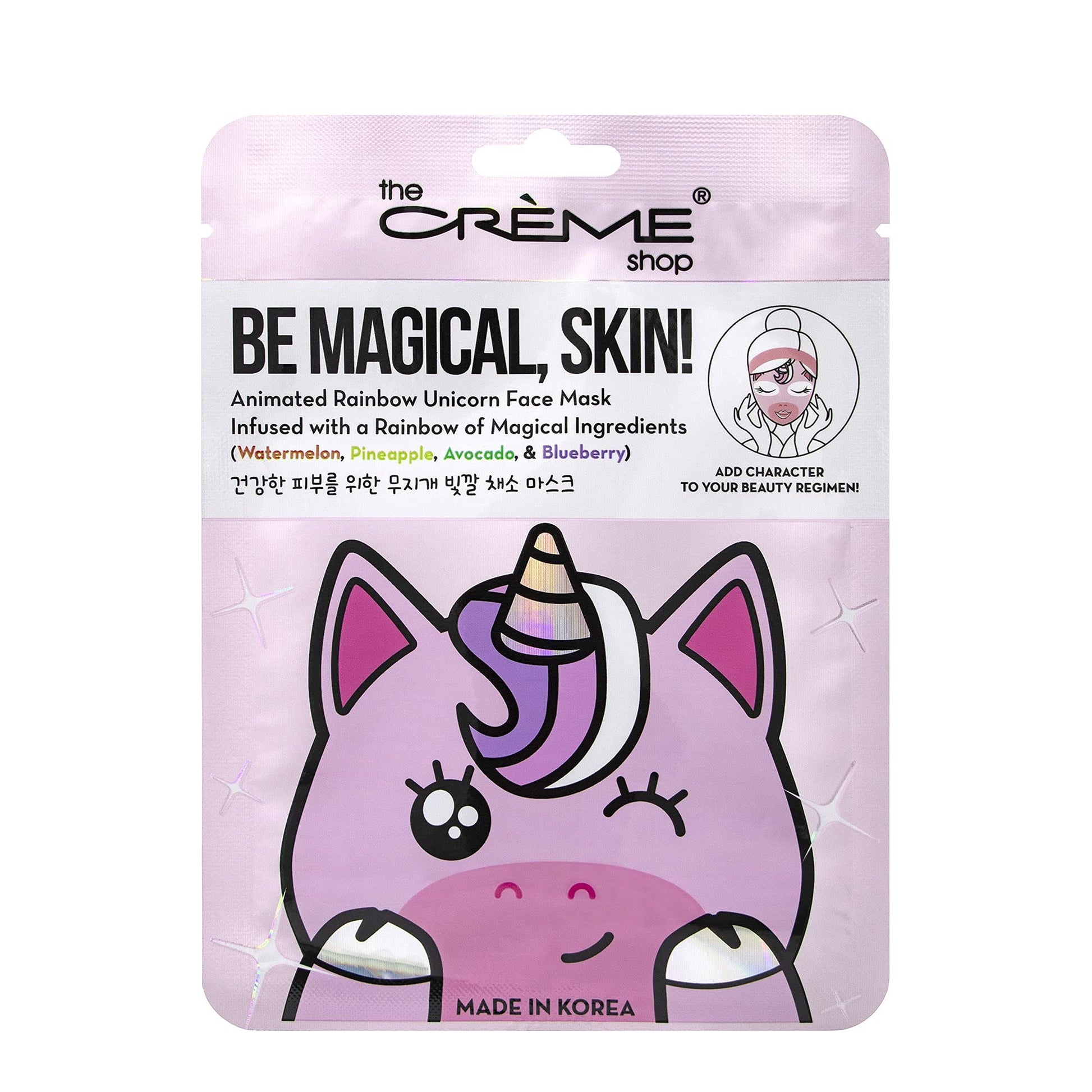 The Crème Shop Be Magical, Skin! Animated Face Mask - Korean Fruit Extract Face Mask to Improve