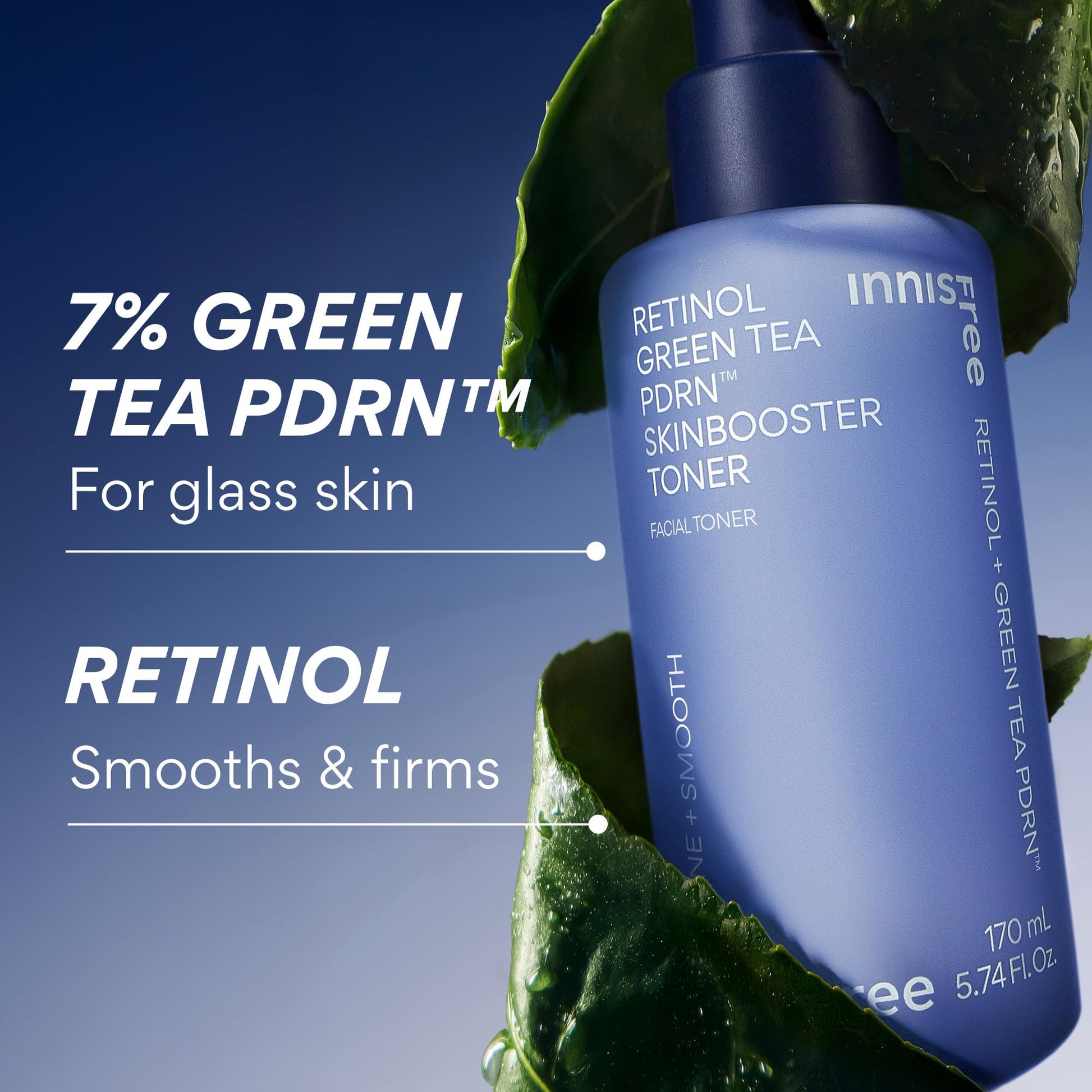 innisfree Green Tea PDRN Toner | Korean Toner for Face with Retinol and Hyaluronic Acid for Glass