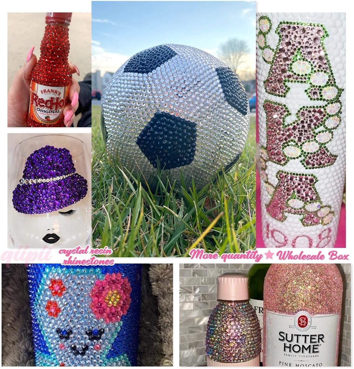 16000PCS Golden Yellow Crystal Resin Rhinestones for Crafting Gold Flatback Stones 3mm 4mm 5mm Non-Hotfix Diamonds Crystals Gems Charms for Face Eyes Makeup Tumblers Bottles DIY Crafts Clothes Shoes