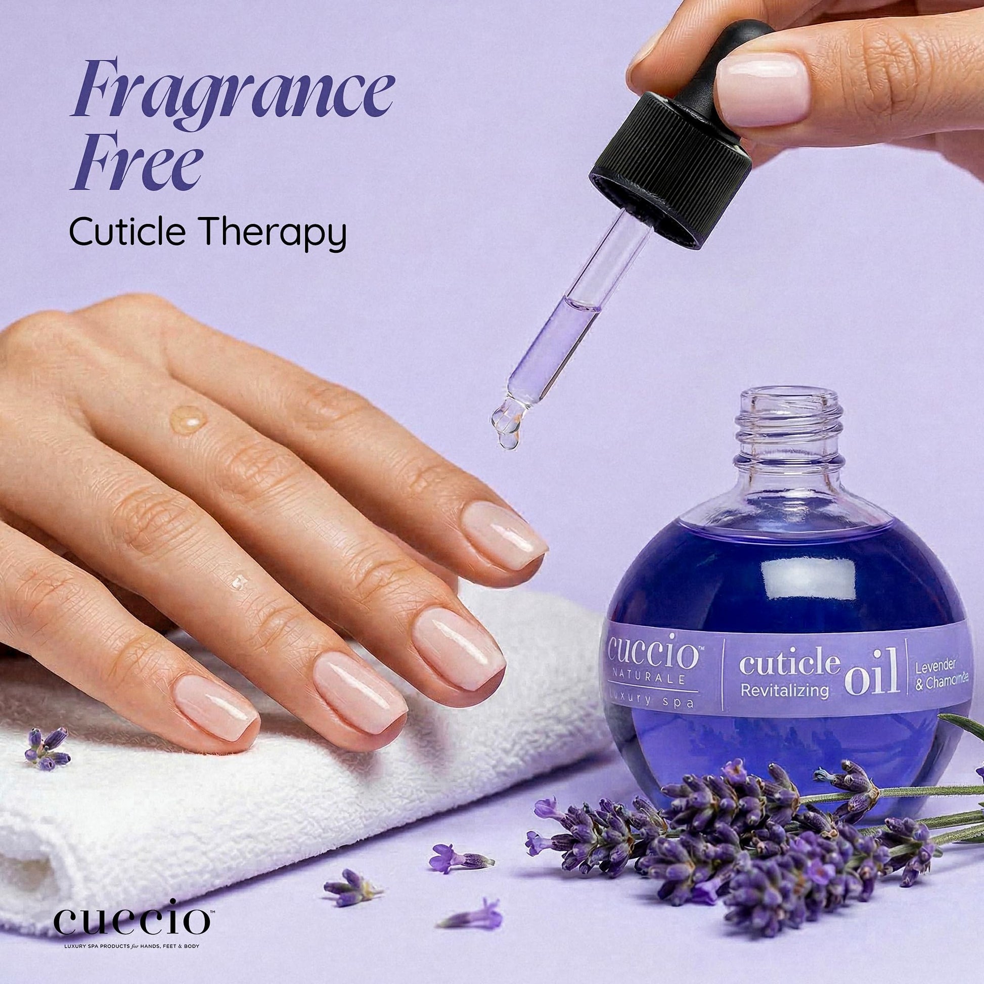 Cuccio Naturale Lavender & Chamomile Revitalizing Cuticle Oil, Lightweight Fast-Absorbing Hydrating