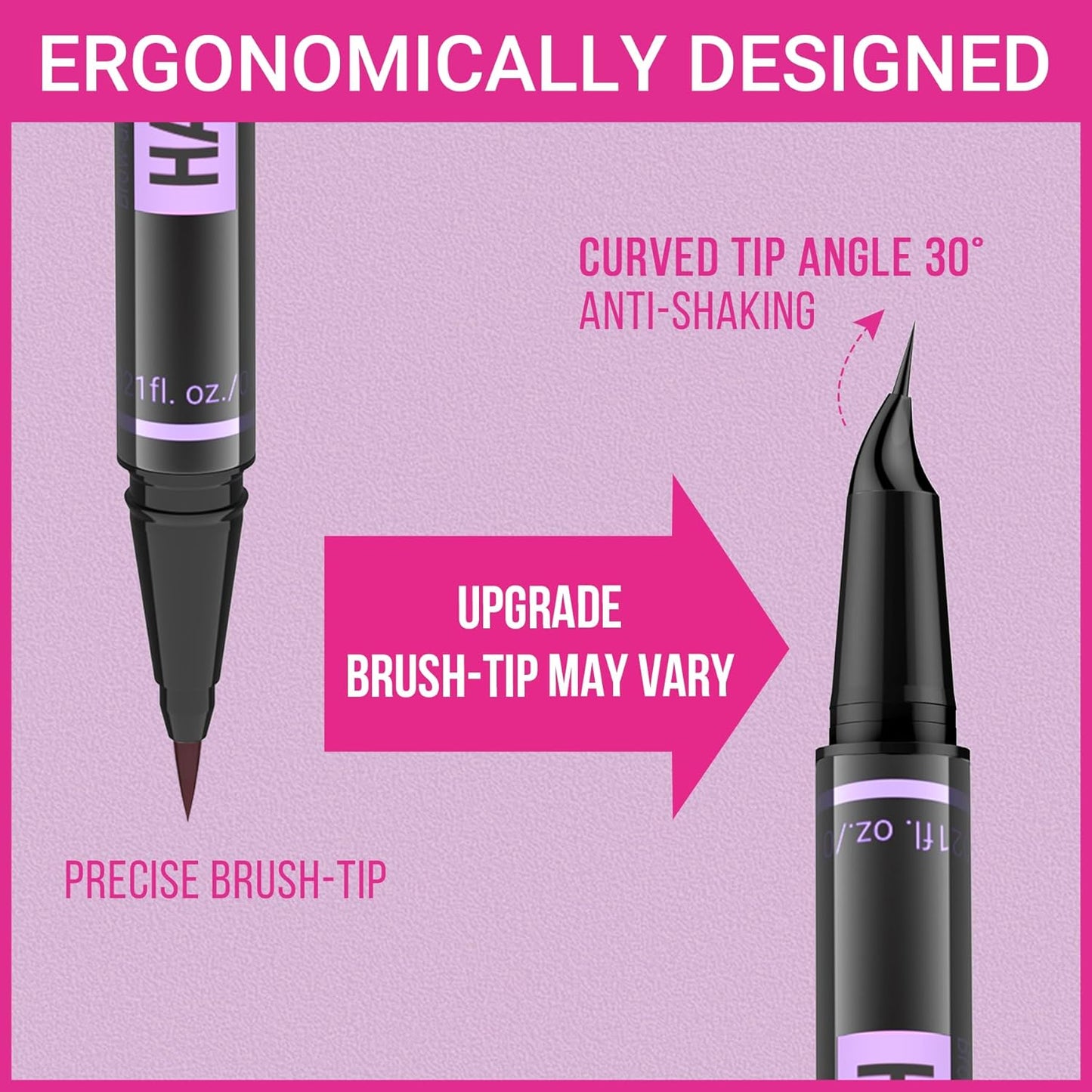 iMethod Eyebrow Pen - Eyebrow Pencil Magic 2-in-1 Eye Brow Pencils for Women with 4-Fork-Tip and Precise Brush-Tip Create Natural Hair-Like Brows, Last All Day, Microblading Eyebrow Pen, Brown