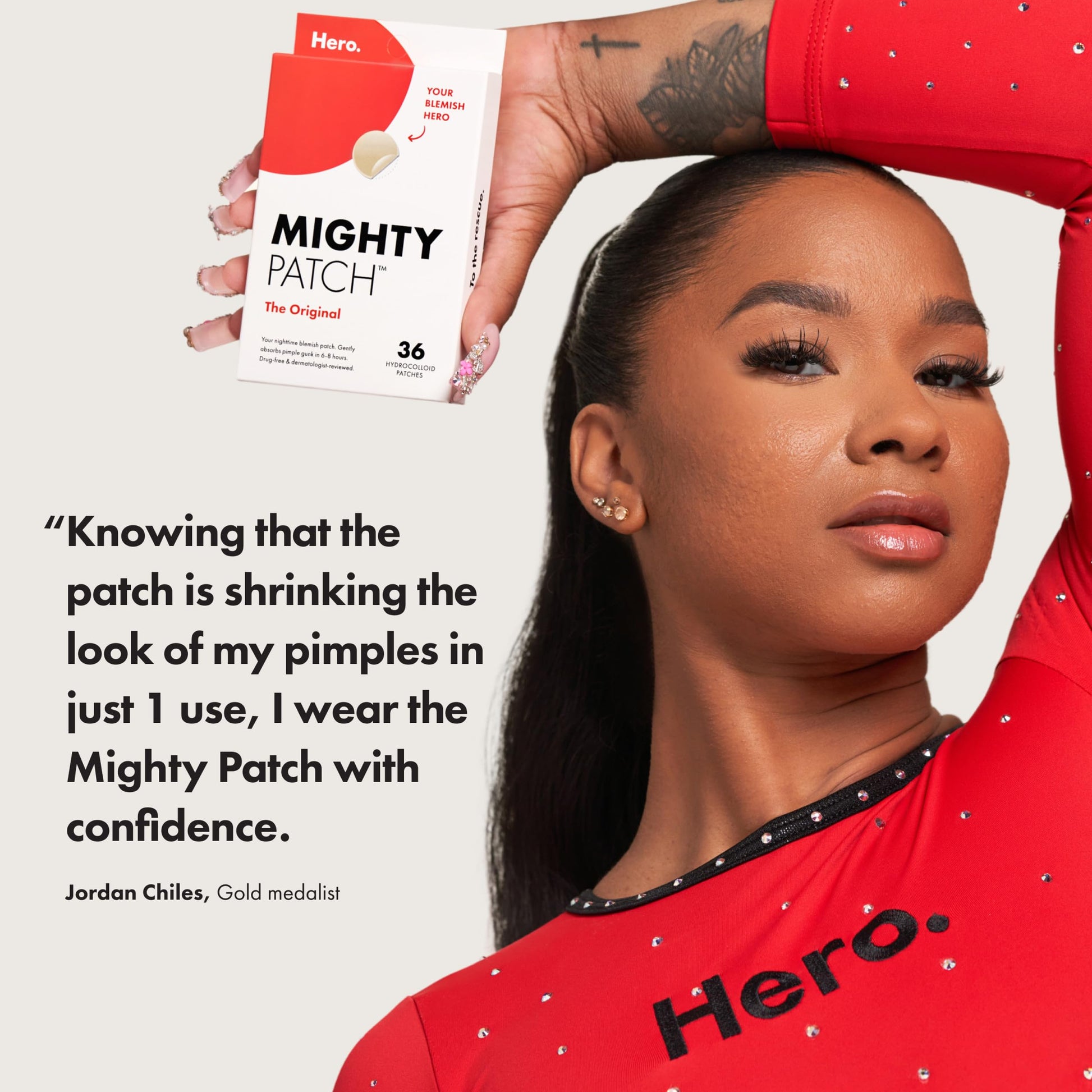 Mighty Patch Hero Cosmetics Original Nighttime Acne Pimple Patches, 36 Ct