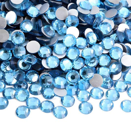 Flatback Rhinestones Round Gems for Nails Art and Crafts 620Pcs SS30 6mm Glitter Crystals Stone DIY