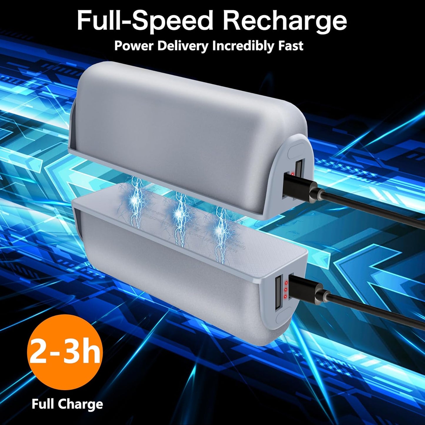 Hand Warmers Rechargeable 2 Pack,10000mAh Split-Magnetic Electric AI Handwarmer Power Bank,3 Levels, Camping,Hunting in Winter (Silver, One Size)