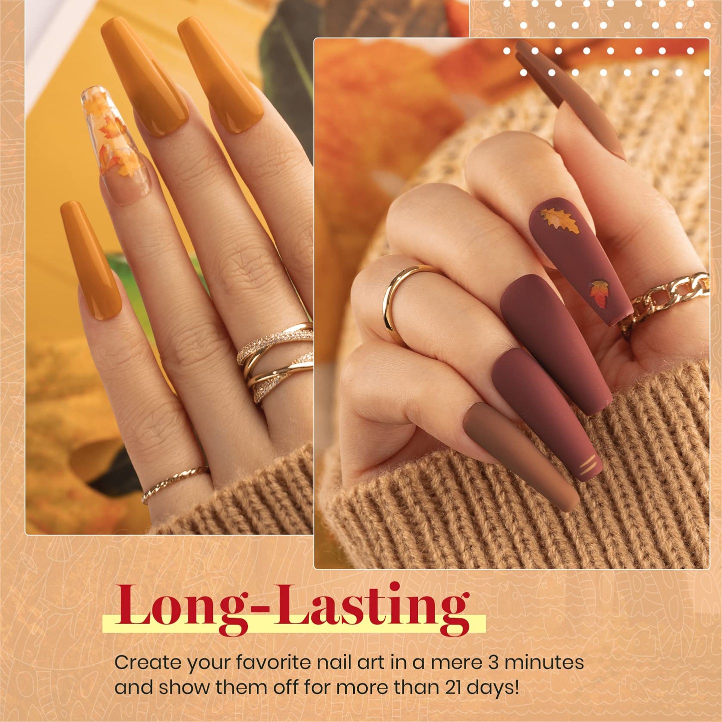 Beetles Gel Nail Polish Set, Caramel Swirl Gel Polish 6 Colors