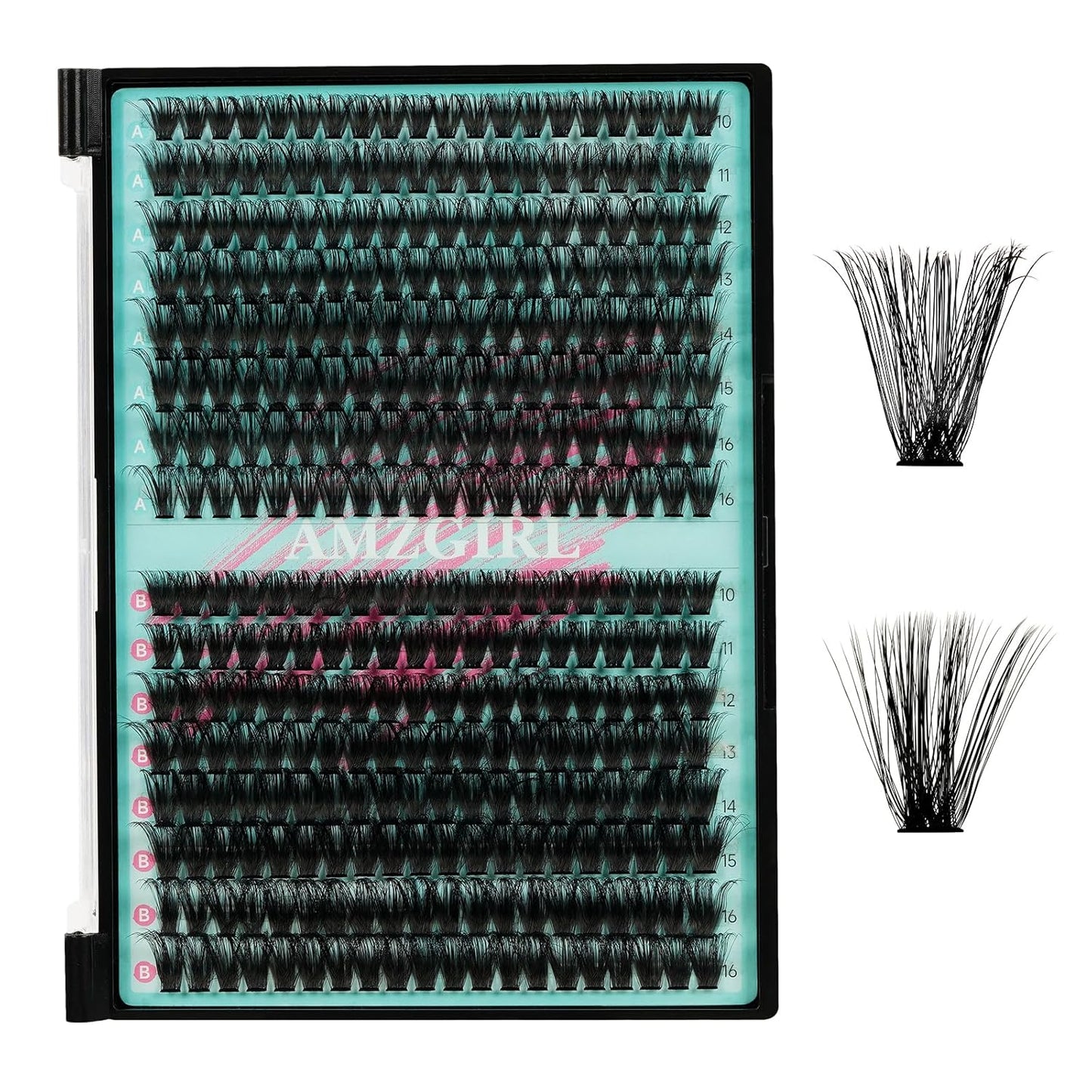 Lash Clusters 320Pcs 80D 100D Eyelashes Cluster D Curl Individual Wispy Lashes Cluster for DIY Cluster Eyelash Extensions at Home for Beginners (Mix10-16mm)