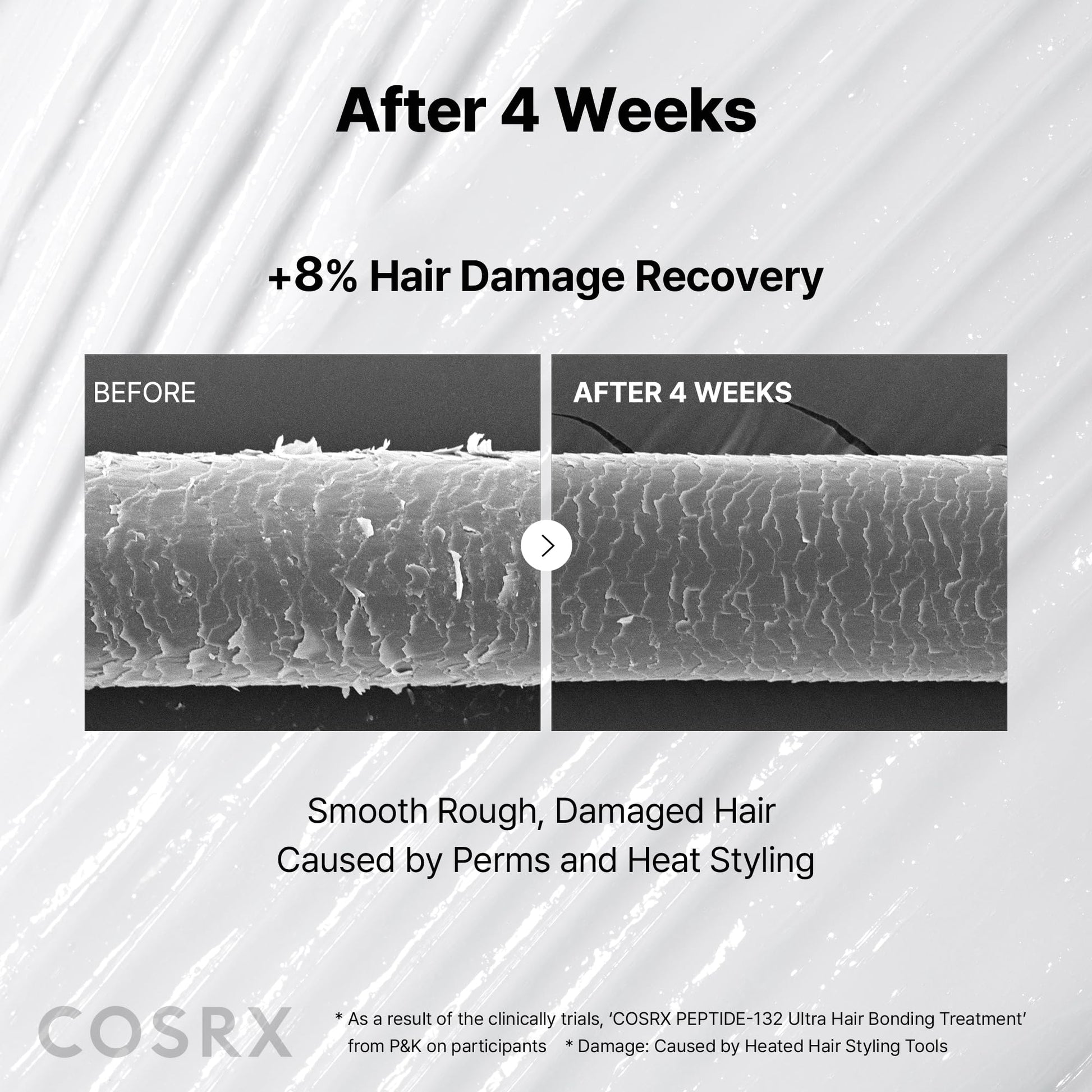 COSRX PEPTIDE 132 Hair Repair Treatment for Dry Damaged Hair, 8.11 fl oz