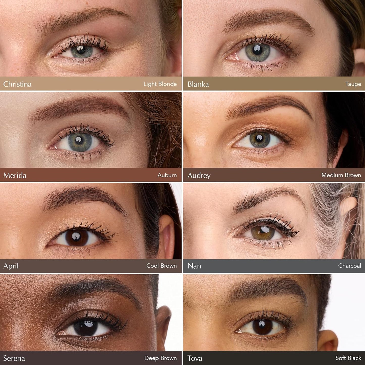 Thrive Causemetics Infinity Waterproof Eyebrow Pencil, Retractable Brow Pencil with Hyaluronic Acid & Shea Butter, Dual Ended Eyebrow Brush Spoolie, Fine Tip, Vegan & Cruelty Free, April (Cool Brown)