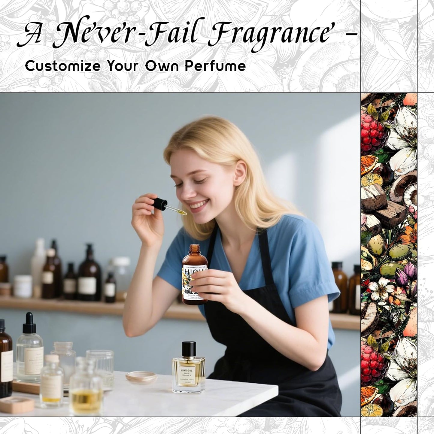 HIQILI Tidal Sonata Fragrance Oil for Diffuser, Candle & Soap Making, Personal Care Scenting, Aquatic Notes, Long-Lasting Scents - 5.07 Fl Oz