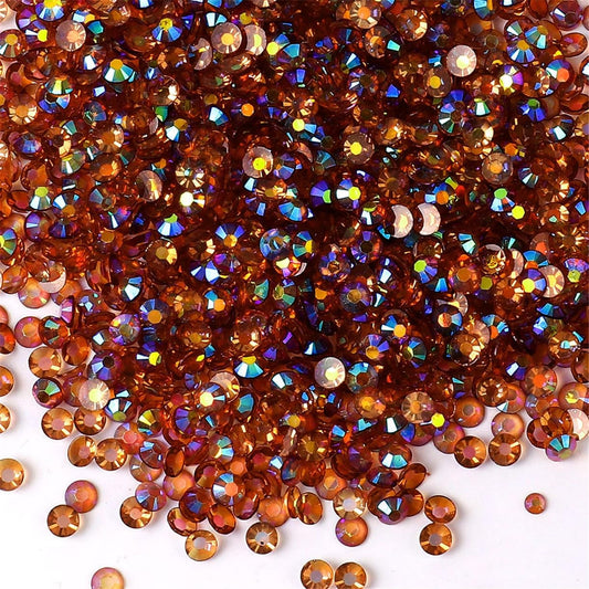 500 Pieces SS30 6mm Flatback Rhinestones AB Clear Round Gems Crystals for Nail Art DIY Crafts