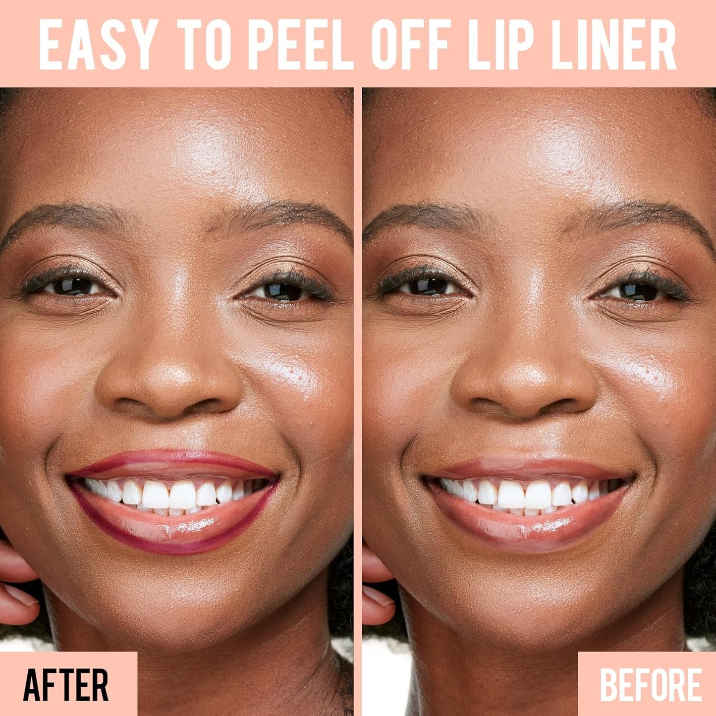 iMethod Lip Stain - Lip Liner Stain, Peel Off Lip Stain with Tweezer, Natural Long Lasting Lip Stain Peel Off, Waterproof, Easy to Use, Stay On All Day, Mauve