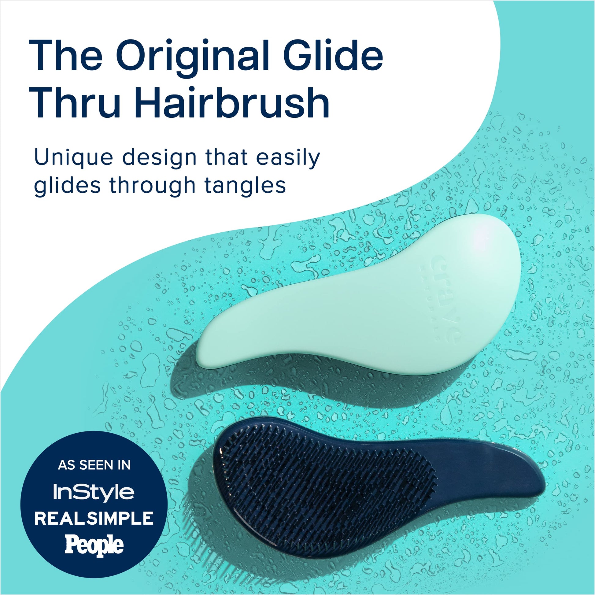 Crave Naturals Glide Thru Detangling Hairbrush that Glides Through Tangles For Wet, Dry and Damaged
