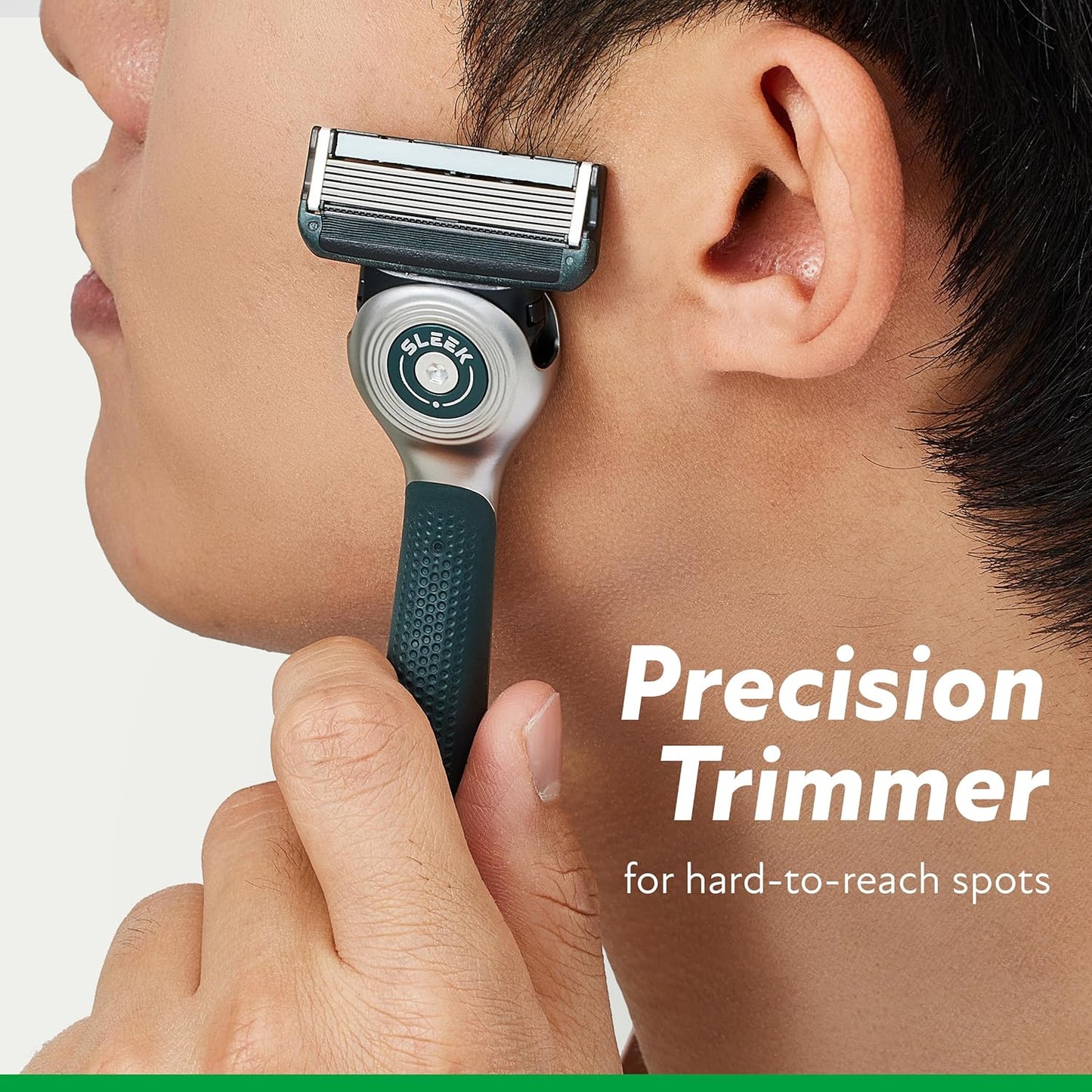 DORCO SLEEK Six Blade Razor System with Multi-Flex Technology Refill Set, Precision Shaving Razor Replacement Cartridge (8 Pack)