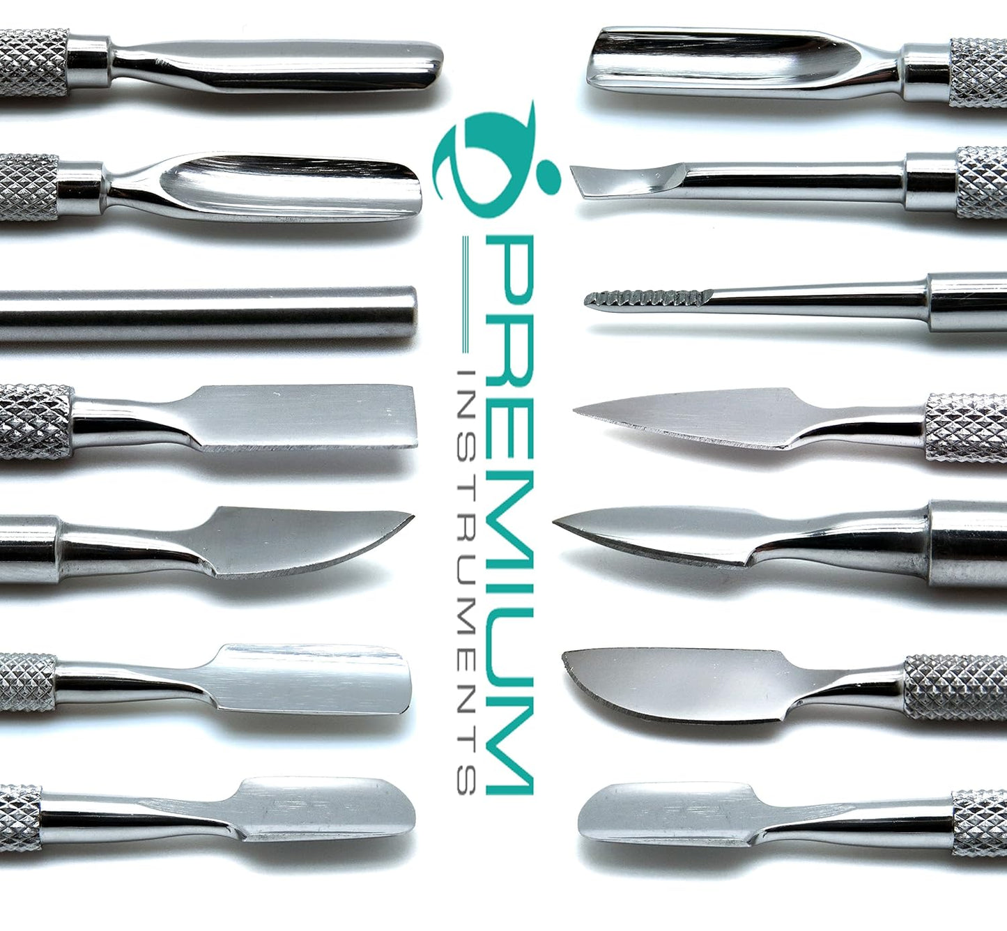 Cuticle Pusher Cutter - Professional Grade Stainless Steel Cuticle Remover and Cutter - Durable Manicure and Pedicure Tool - for Fingernails and Toenails - Set of 7