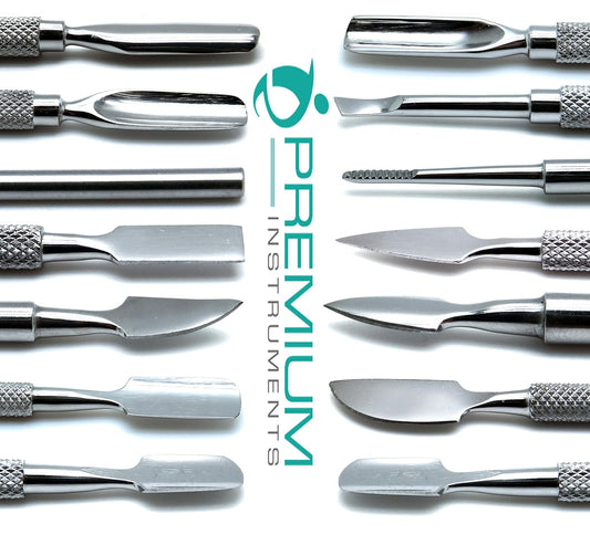 Cuticle Pusher Cutter - Professional Grade Stainless Steel Cuticle Remover and Cutter - Durable Manicure and Pedicure Tool - for Fingernails and Toenails - Set of 7