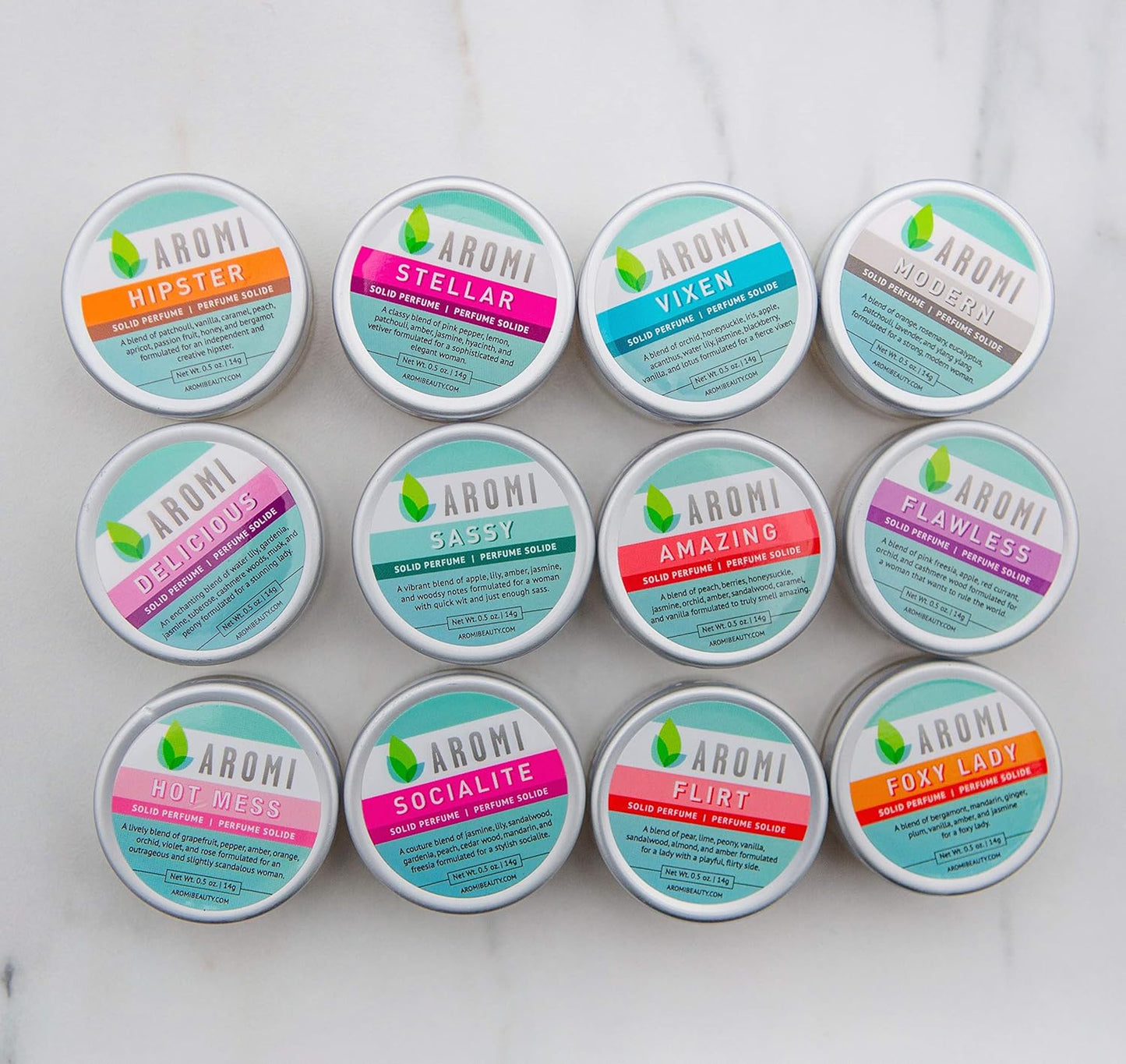 Aromi Stellar Solid Perfume | Spicy, Floral Fragrance, Pink Pepper, Jasmine, Amber, Patchouli Scent, Vegan, Cruelty-free, Gift, Travel, Handmade (Stellar)