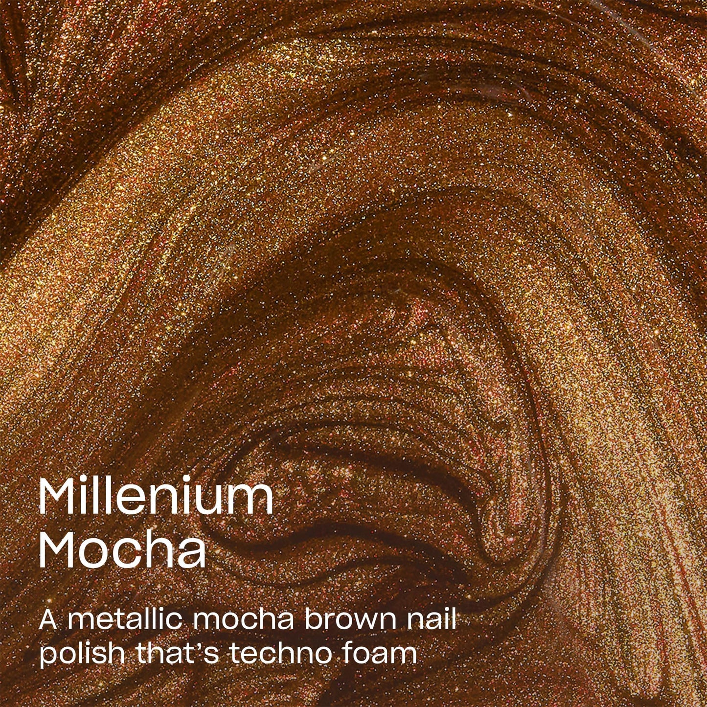 OPI Nail Lacquer Millennium Mocha | Opaque Dark Brown Metallic Nail Polish
