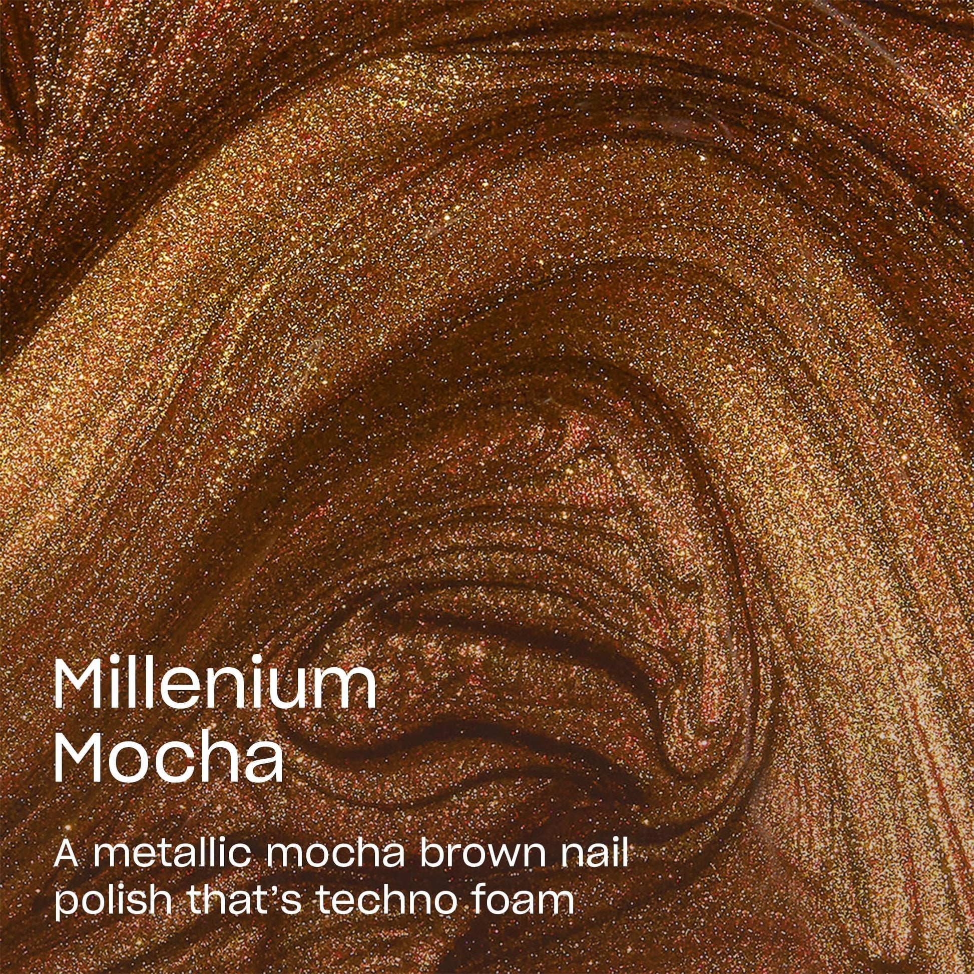 OPI Nail Lacquer Millennium Mocha | Opaque Dark Brown Metallic Nail Polish