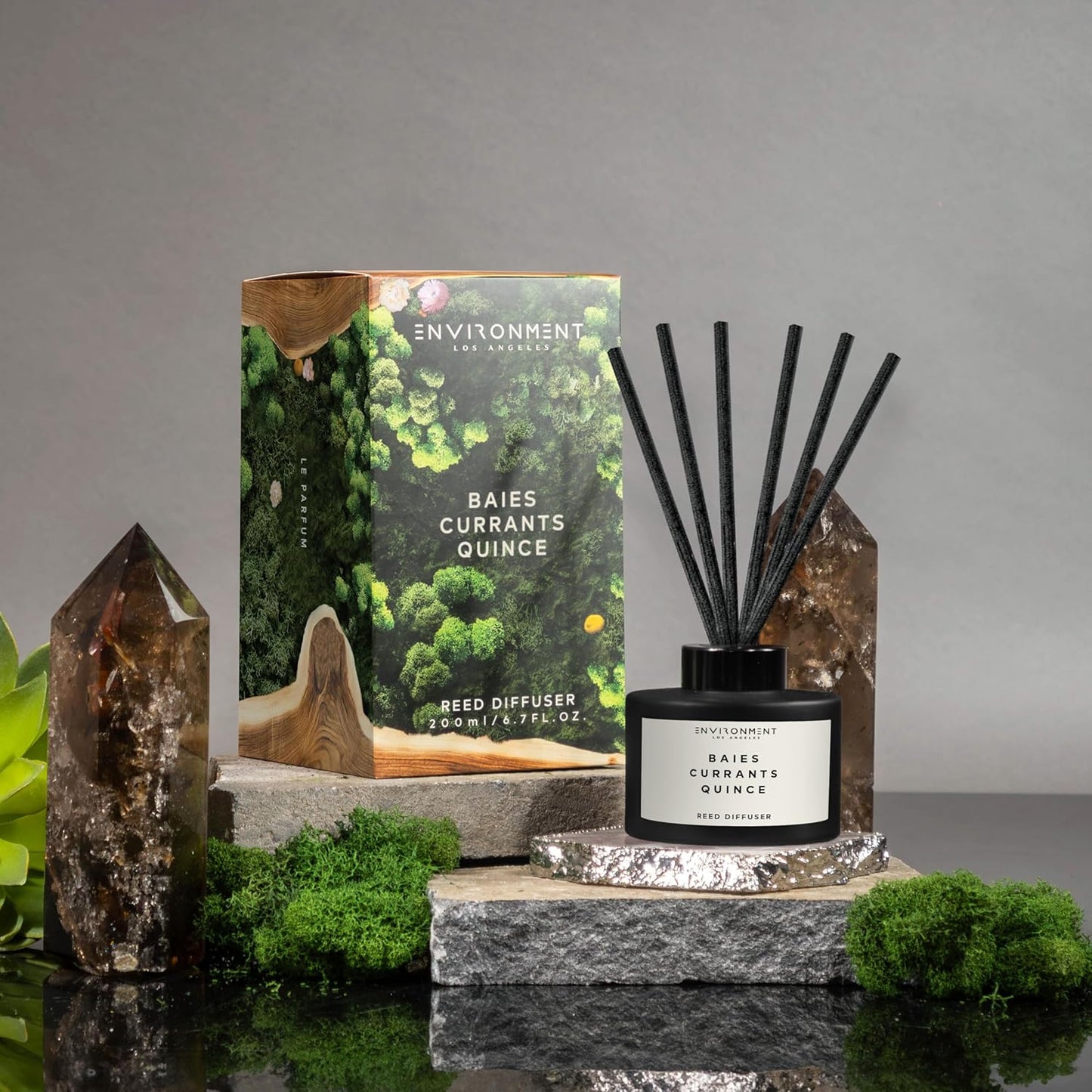 Environment Inspired by Designer Perfume DYPT Reed Diffuser, 200ml Luxury Scented Aromatherapy (Baies | Currants | Quince) Reed Diffusers for Home, Diffusing Oil Fragrance, Home Fragrance Products