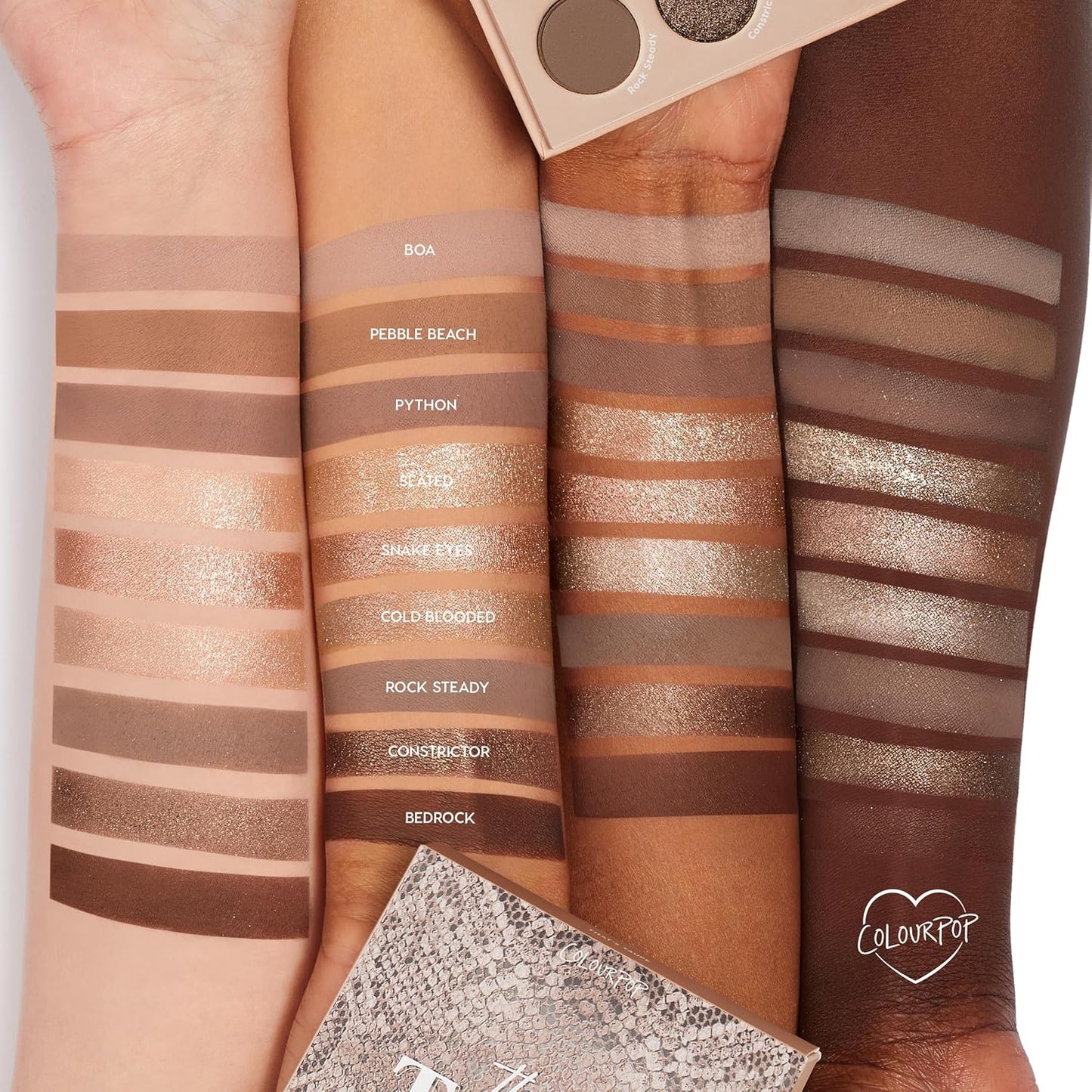 ColourPop That's Taupe Eyeshadow Palette - Cool-Toned Shadow Palette with Metallic and Matte Finishes - High-Pigment Eye Makeup with a Long-Wearing Formula (0.3 oz)