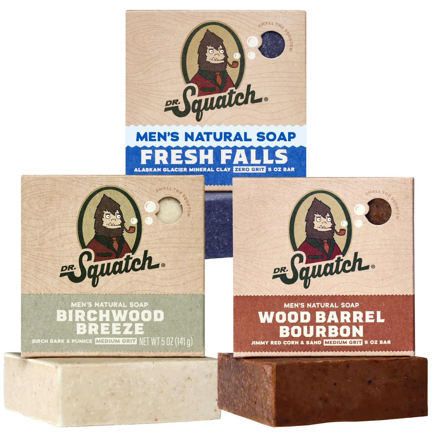 Dr. Squatch Natural Men’s Bar Soap - Cold Process Body Soap Bar with Natural Oils - Gifts for Men