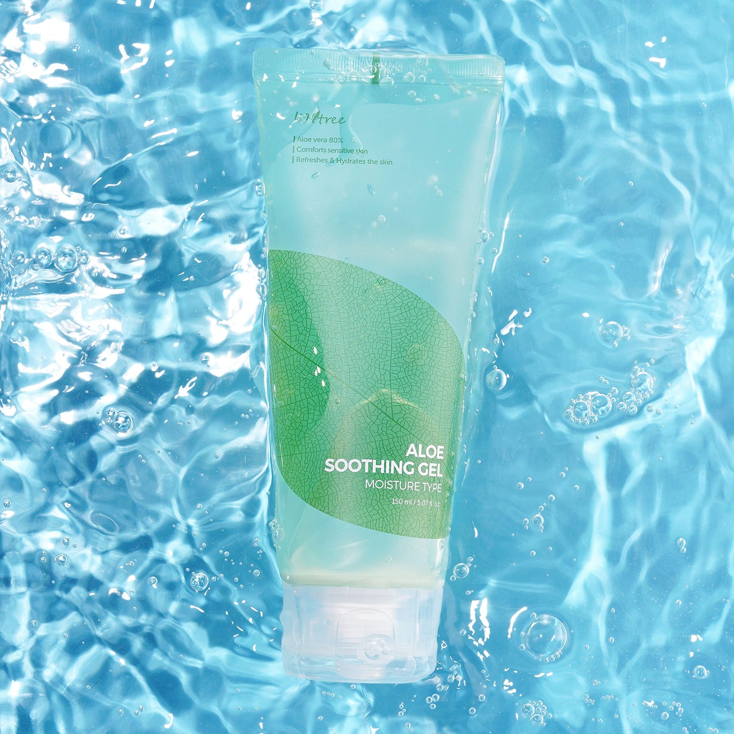 IsNtree Aloe Soothing Gel, Moisture 150ml, 5.07 fl.oz | Aloe vera 80% | Comforts sensitive skin |