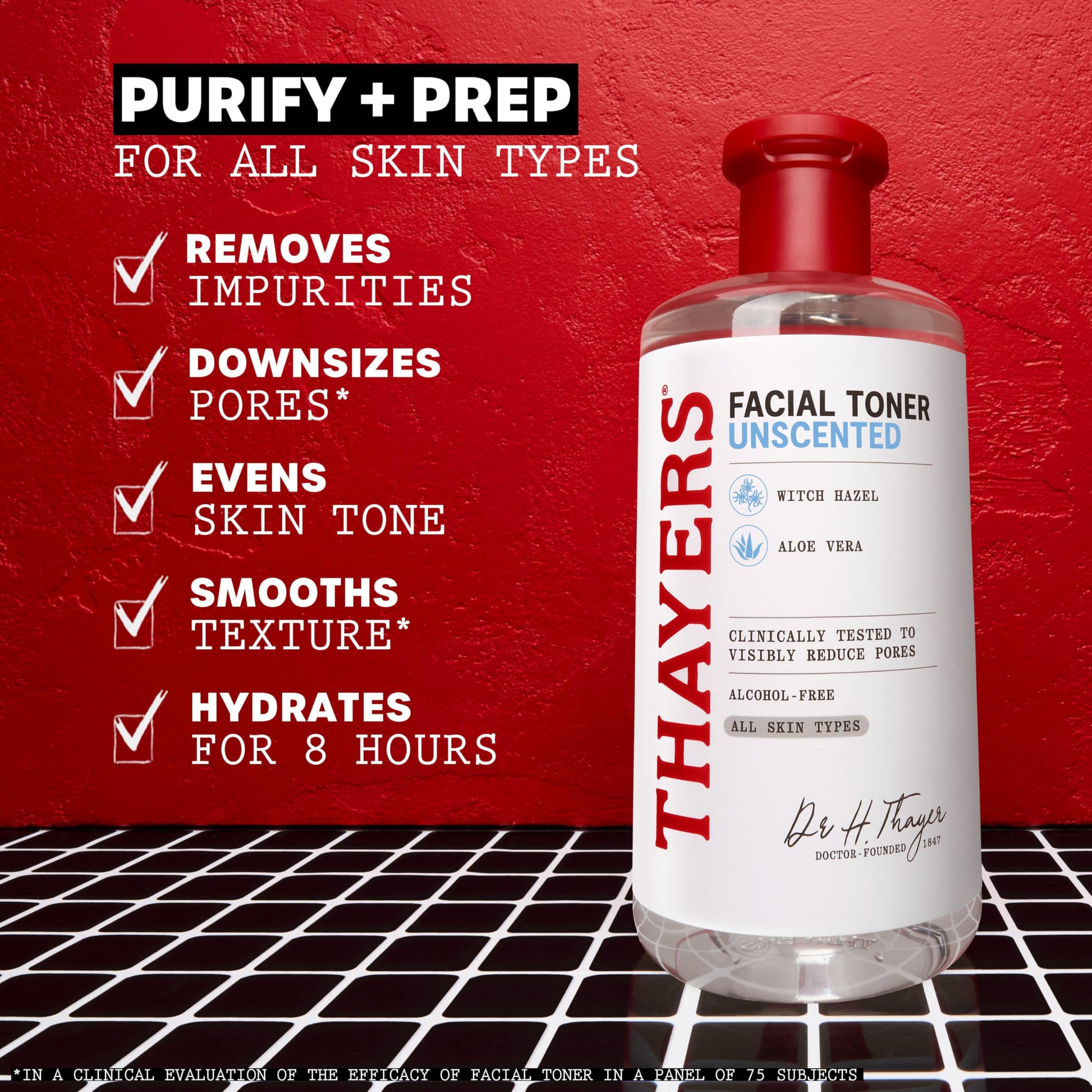 THAYERS Alcohol-Free, Hydrating, Unscented Witch Hazel Facial Toner with Aloe Vera Formula, Vegan