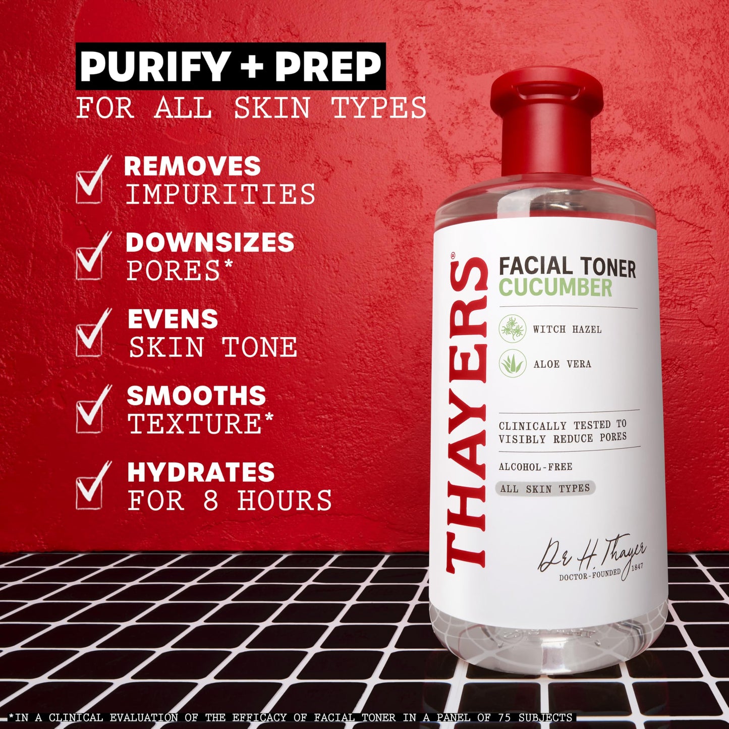 THAYERS Alcohol-Free, Hydrating Cucumber Witch Hazel Facial Toner with Aloe Vera Formula, Vegan