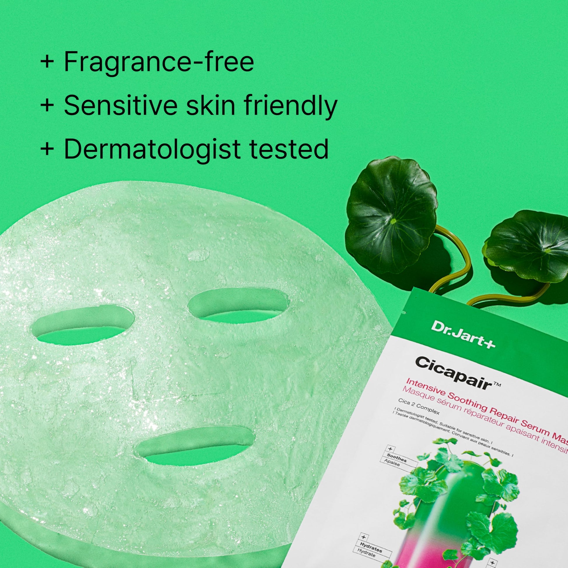 Dr.Jart+ Cicapair Sensitive Skin Serum Korean Face Mask for Redness with Centella Asiatica | Sheet