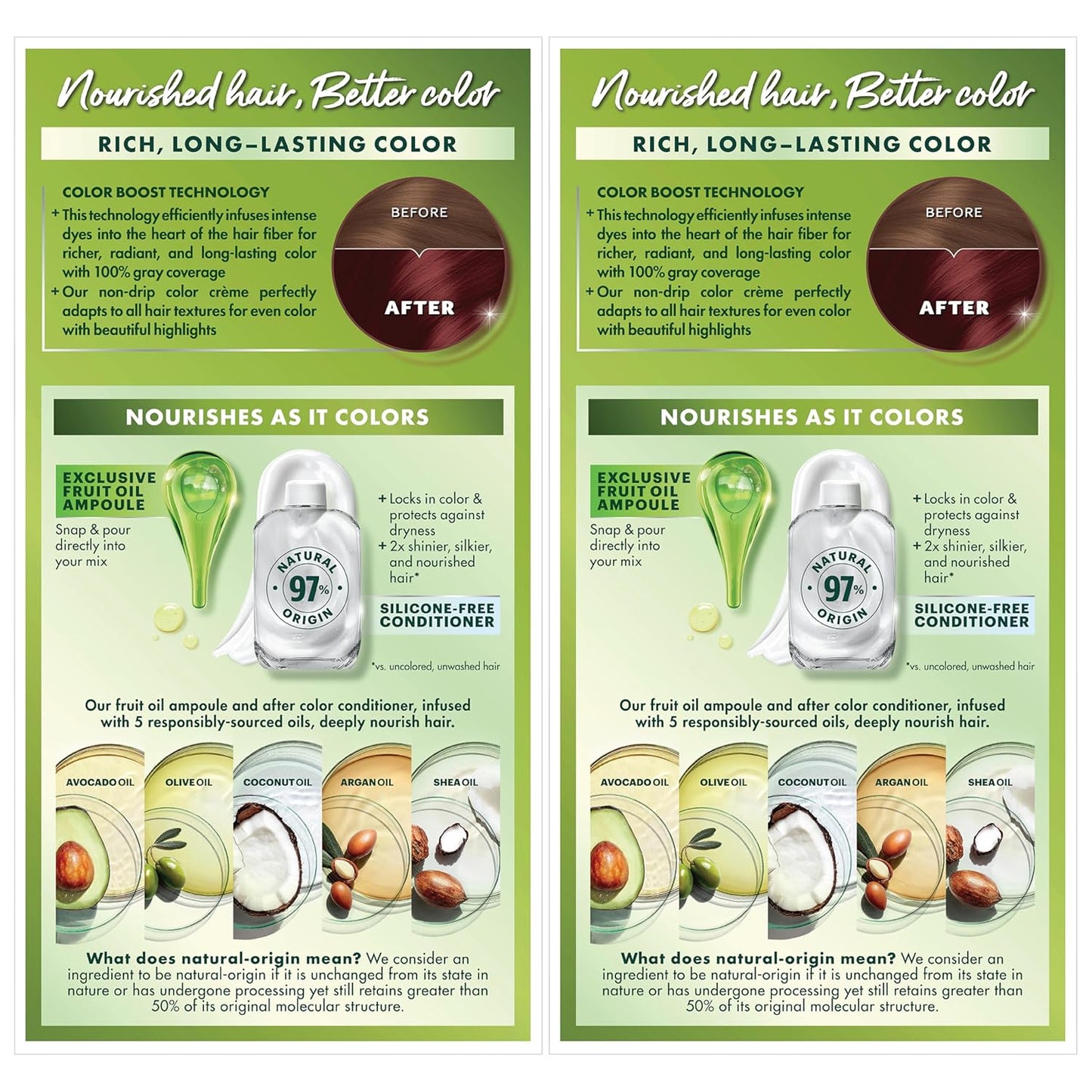 Garnier Hair Color Nutrisse Nourishing Creme, 66 True Red (Pomegranate) Permanent Hair Dye, 2 Count (Packaging May Vary)