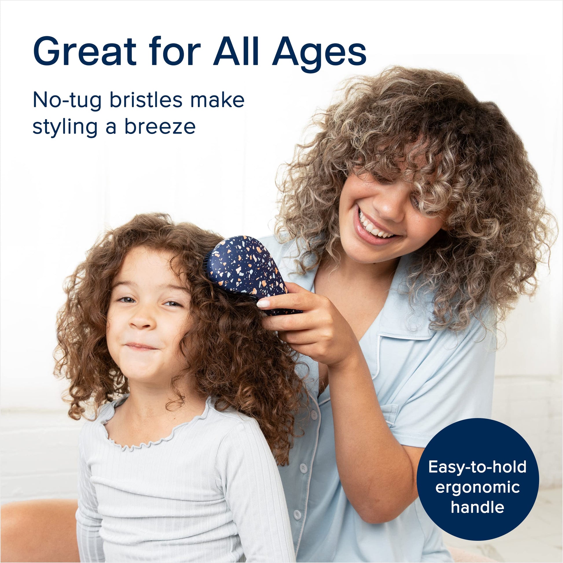 Crave Naturals Glide Thru Hair Brush - Detangler Brush for Curly, Straight, Wet or Dry Hair