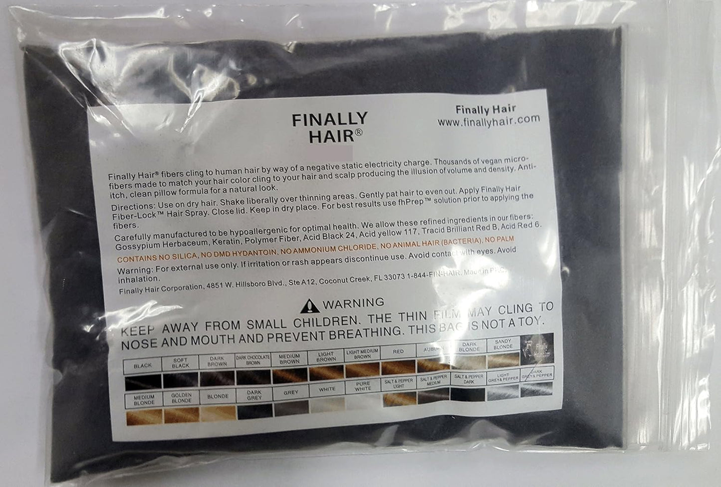 Hair Building Fibers 50 Gram Refill - Refill Your Existing Bottle. Finally Hair (Dark Grey & Pepper)