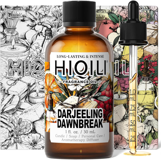 HIQILI Darjeeling Dawnbreak Fragrance Oil for Diffuser, Inspired by B.gari Pr-Homme Eud-Tlette, Candle & Soap, Perfume & Linen Spray Making, Woody Scent, Long-Lasting Aroma - 1 Fl Oz - Pour Homme