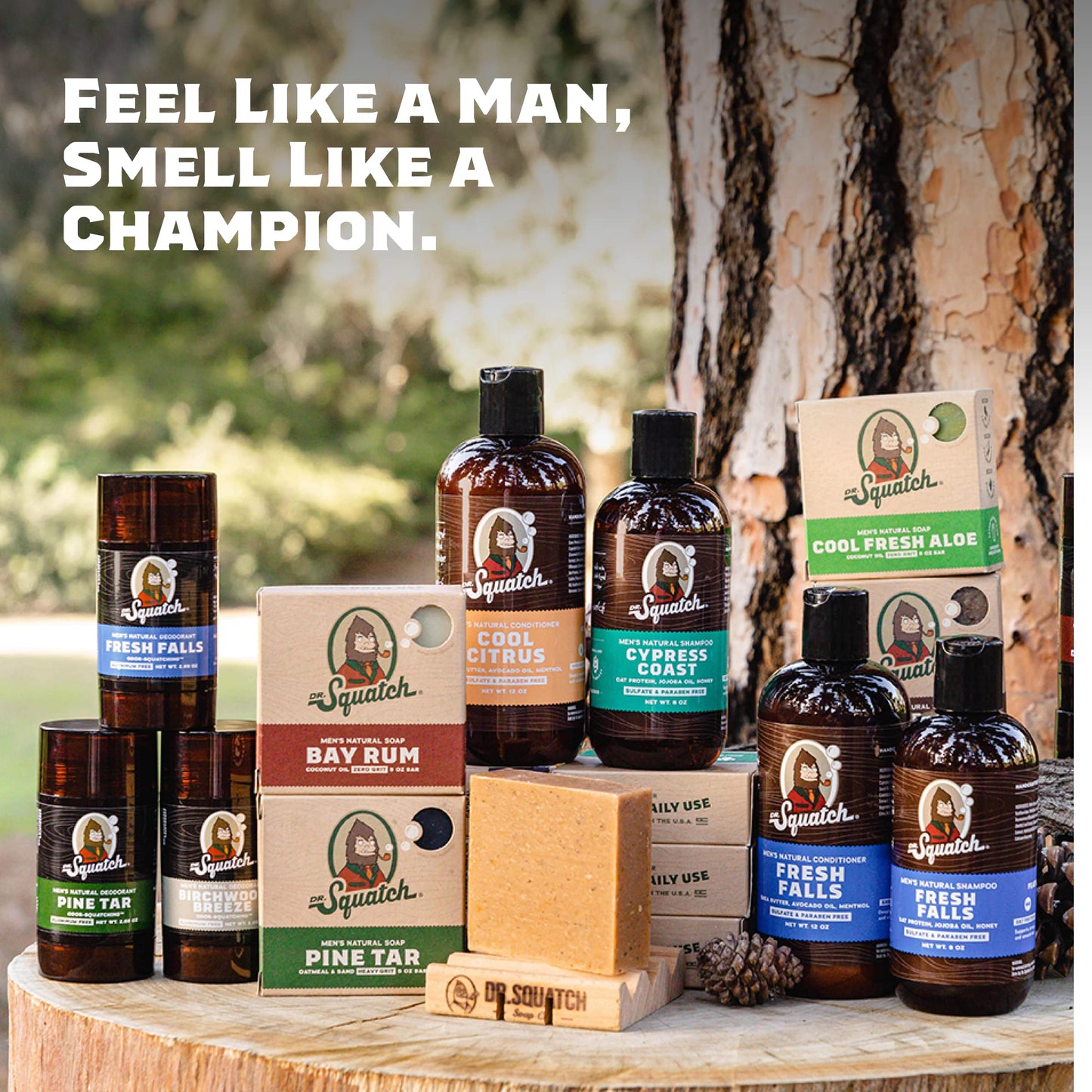Dr. Squatch Natural Men’s Bar Soap - Cold Process Body Soap Bar with Natural Oils - Gifts for Men