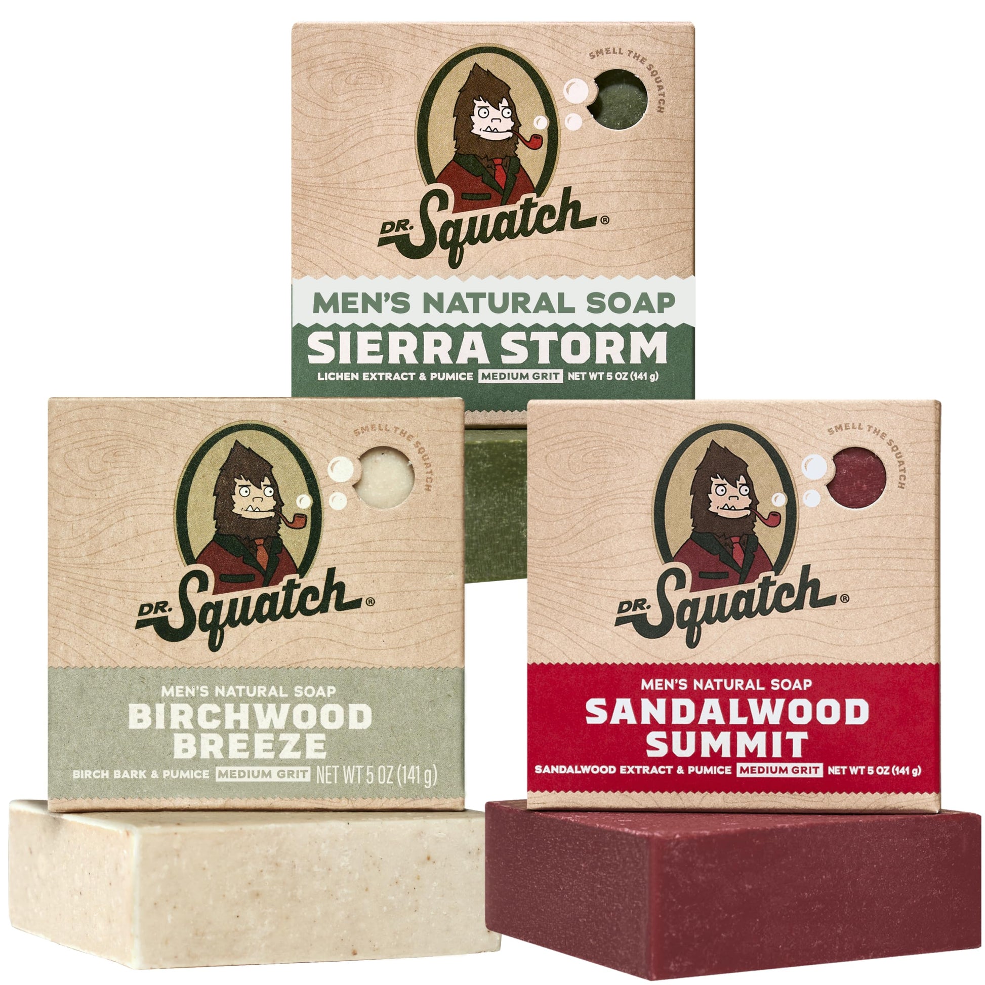 Dr. Squatch Natural Men’s Bar Soap - Cold Process Body Soap Bar with Natural Oils - Gifts for Men