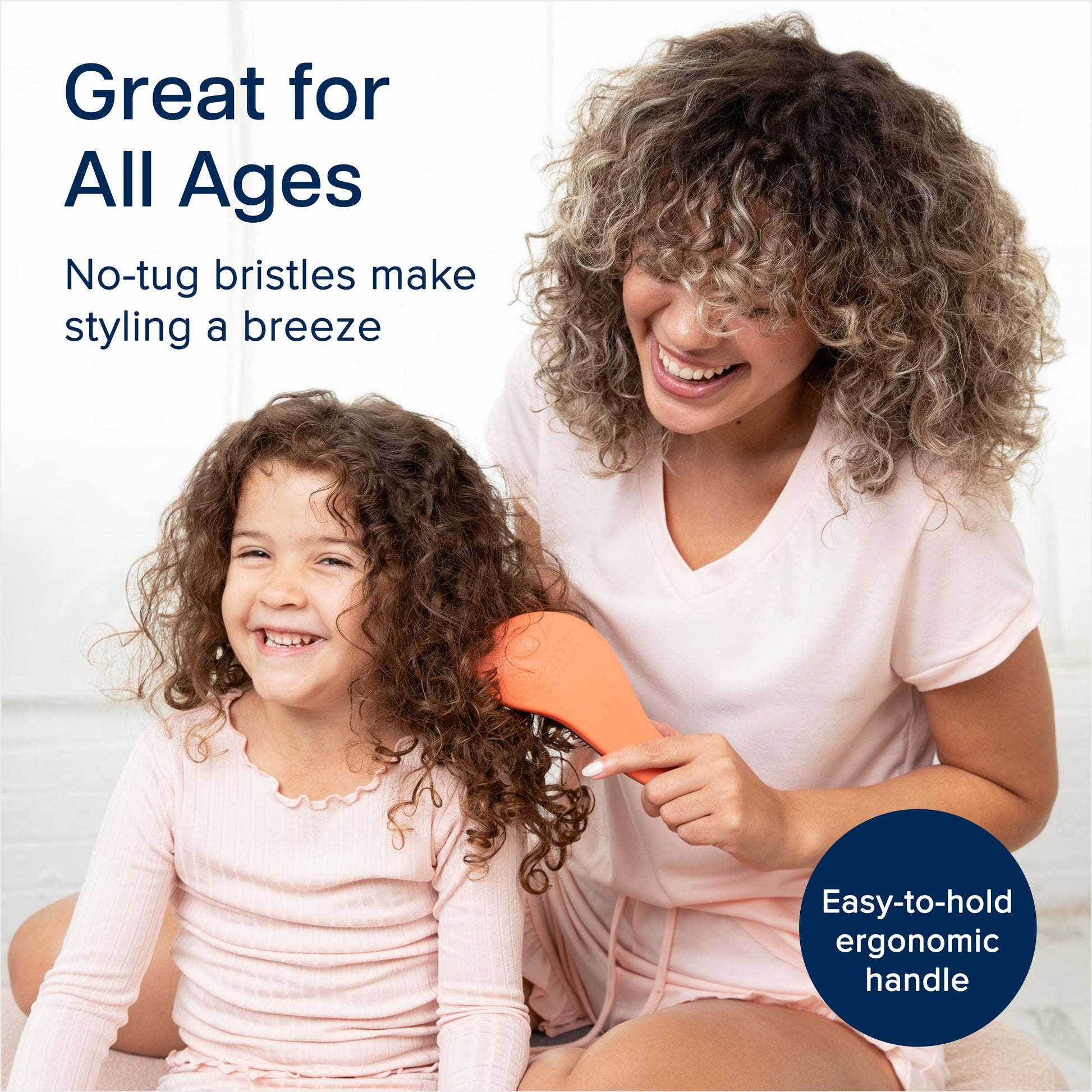 Crave Naturals Glide Thru Hair Brush - Detangler Brush for Curly, Straight, Wet or Dry Hair